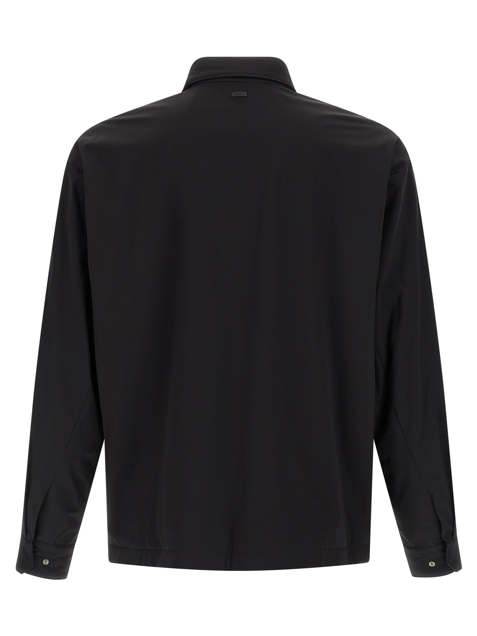 Herno Schwarze Polyamid-Shell-Jacke