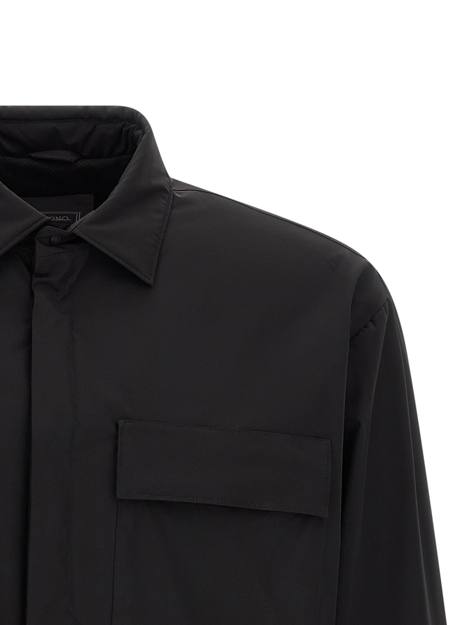 Herno Schwarze Polyamid-Shell-Jacke