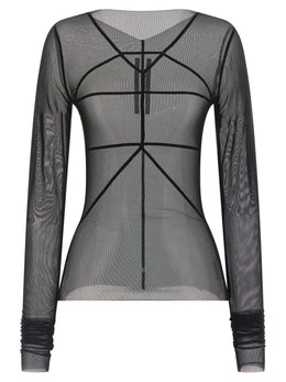 Rick Owens Schwarzer Nylon-Cardigan