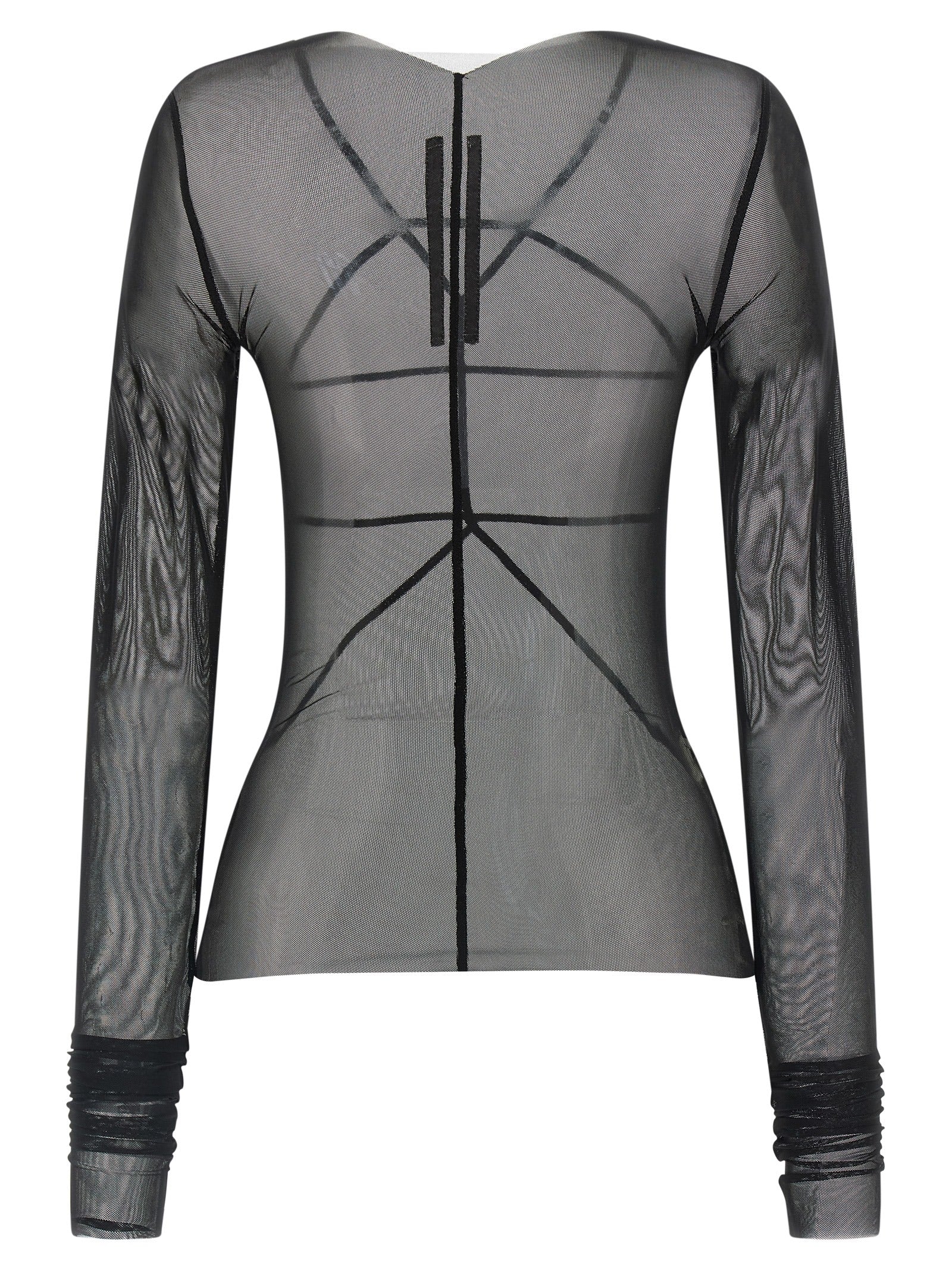 Rick Owens Schwarzer Nylon-Cardigan