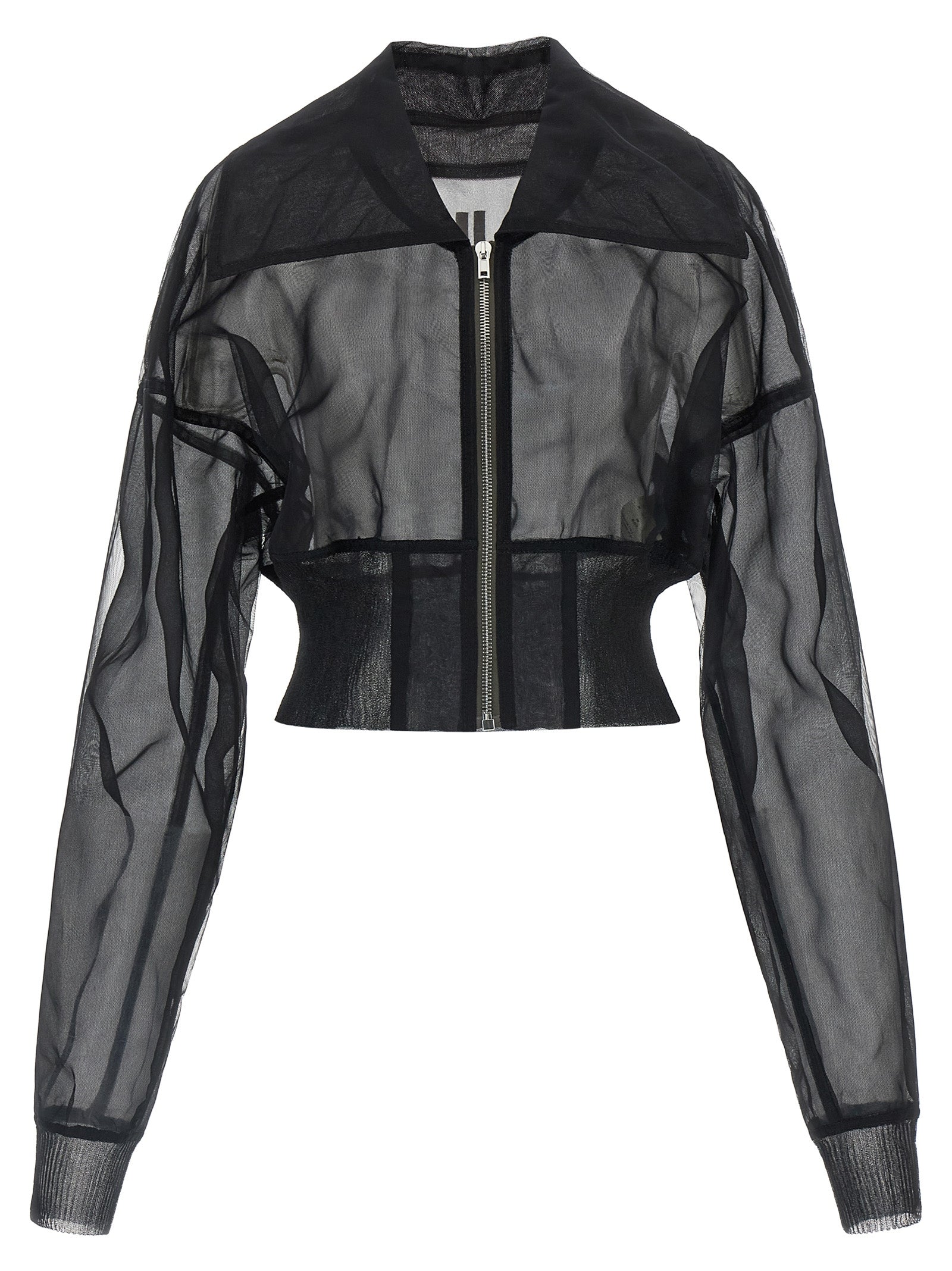Rick Owens Schwarzer Nylon-Bomber