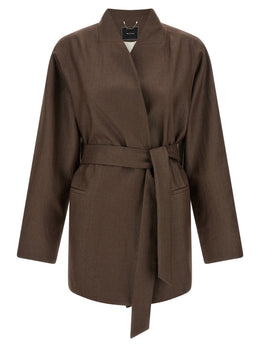 Kiton Brauner Blazer aus Polyamid