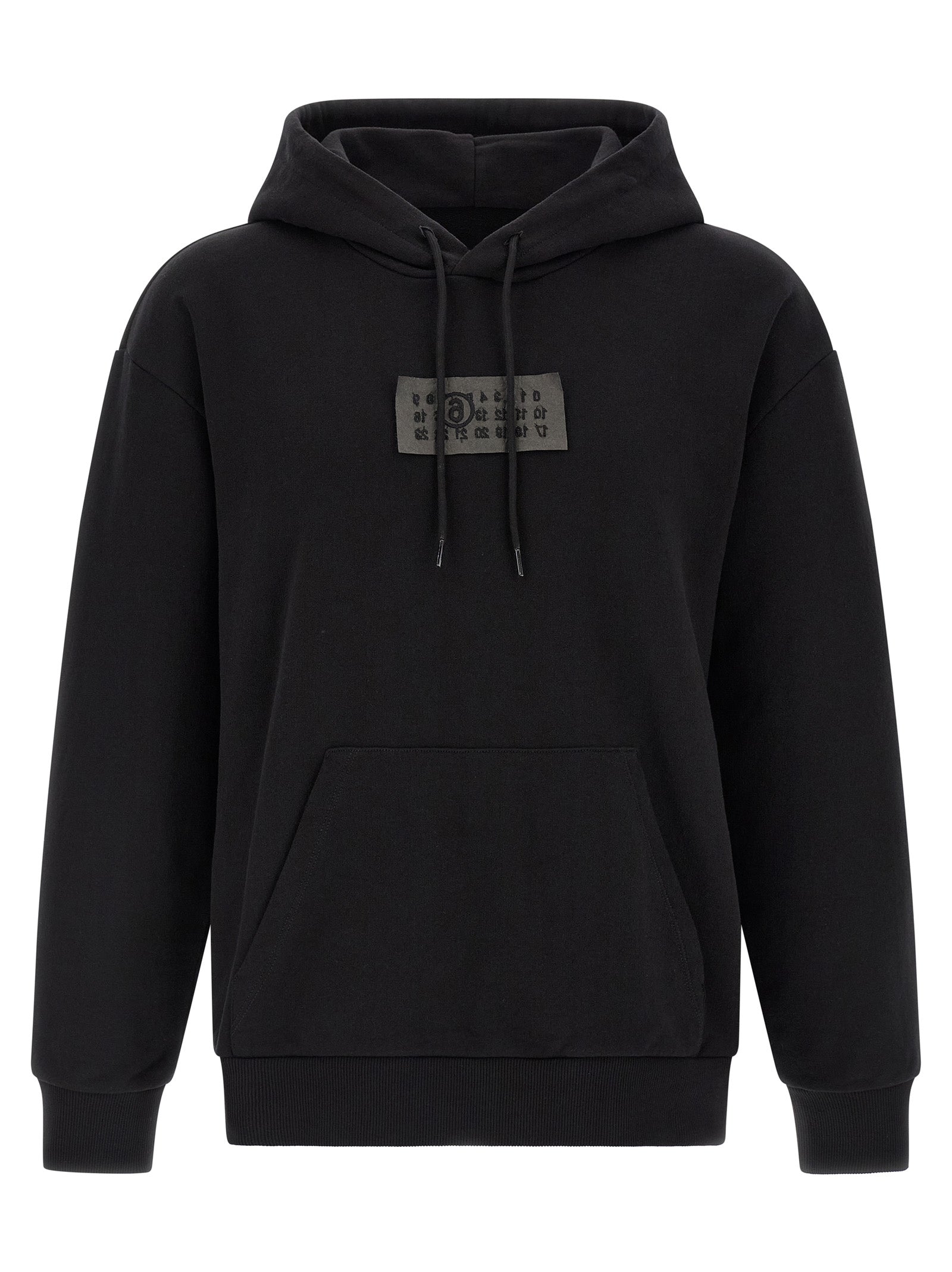 MM6 Maison Margiela Schwarzer Baumwoll-Sweatshirt