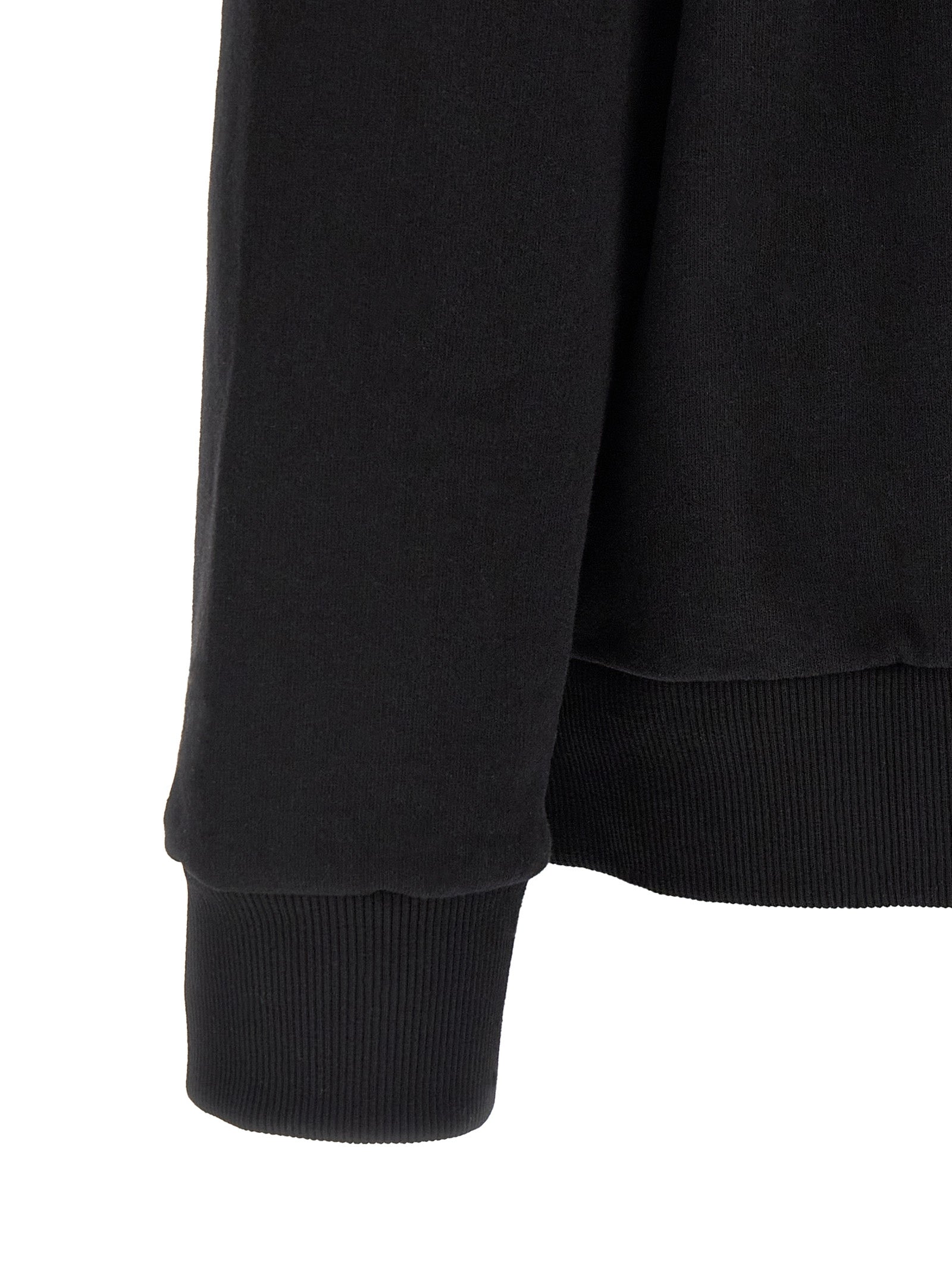 MM6 Maison Margiela Schwarzer Baumwoll-Sweatshirt
