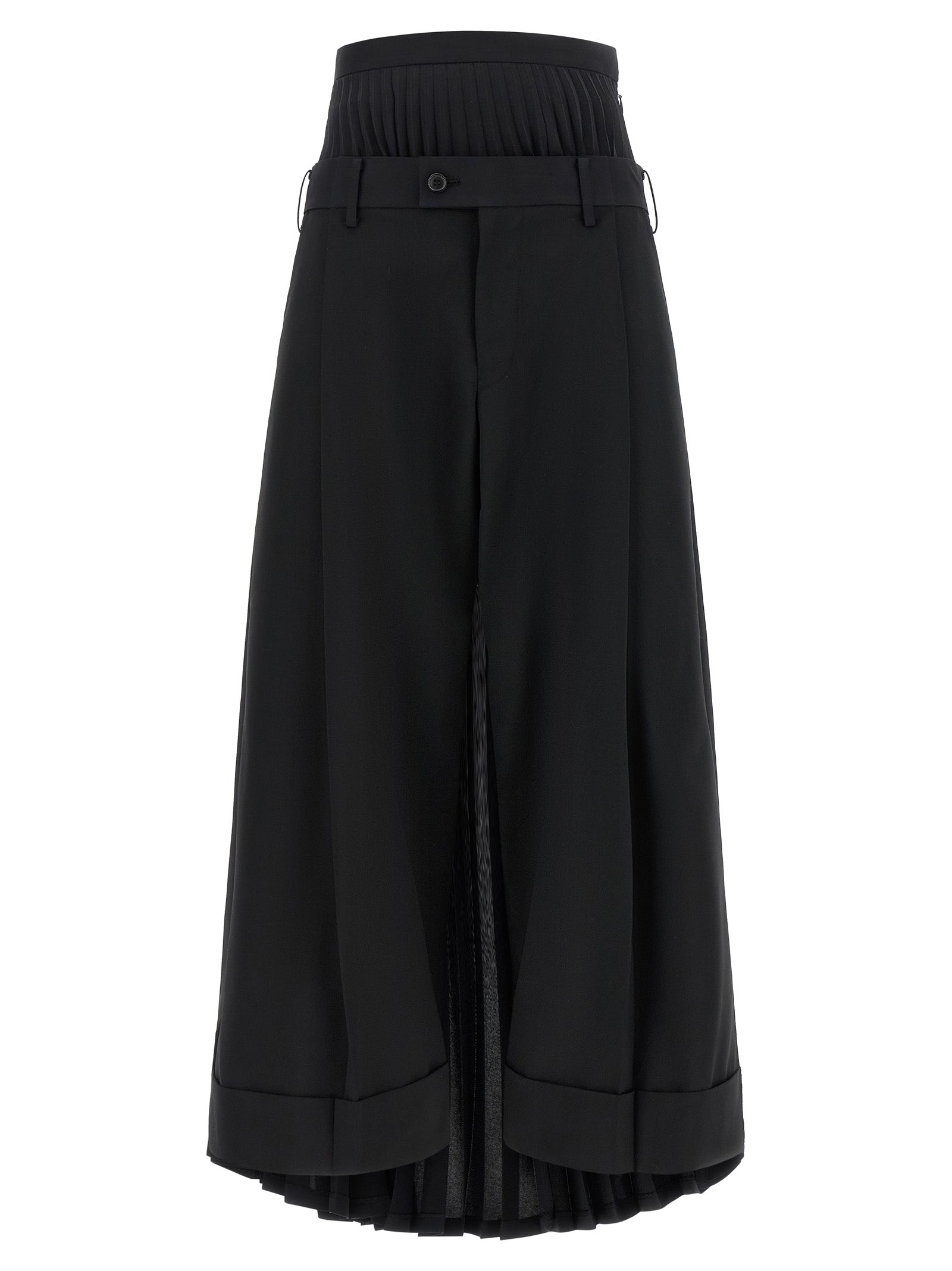 Junya Watanabe Schwarze Wollhose