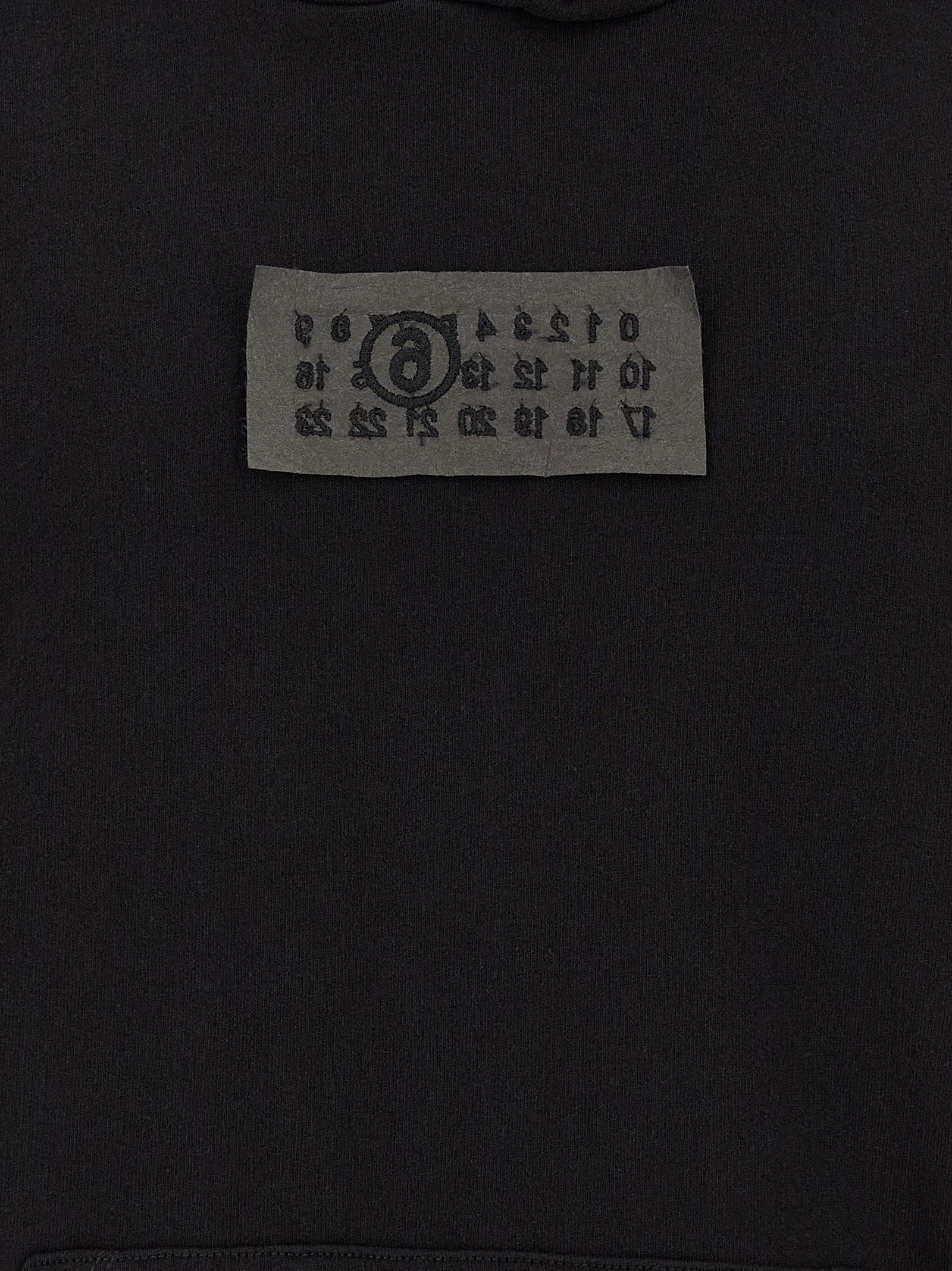 MM6 Maison Margiela Schwarzer Baumwoll-Sweatshirt