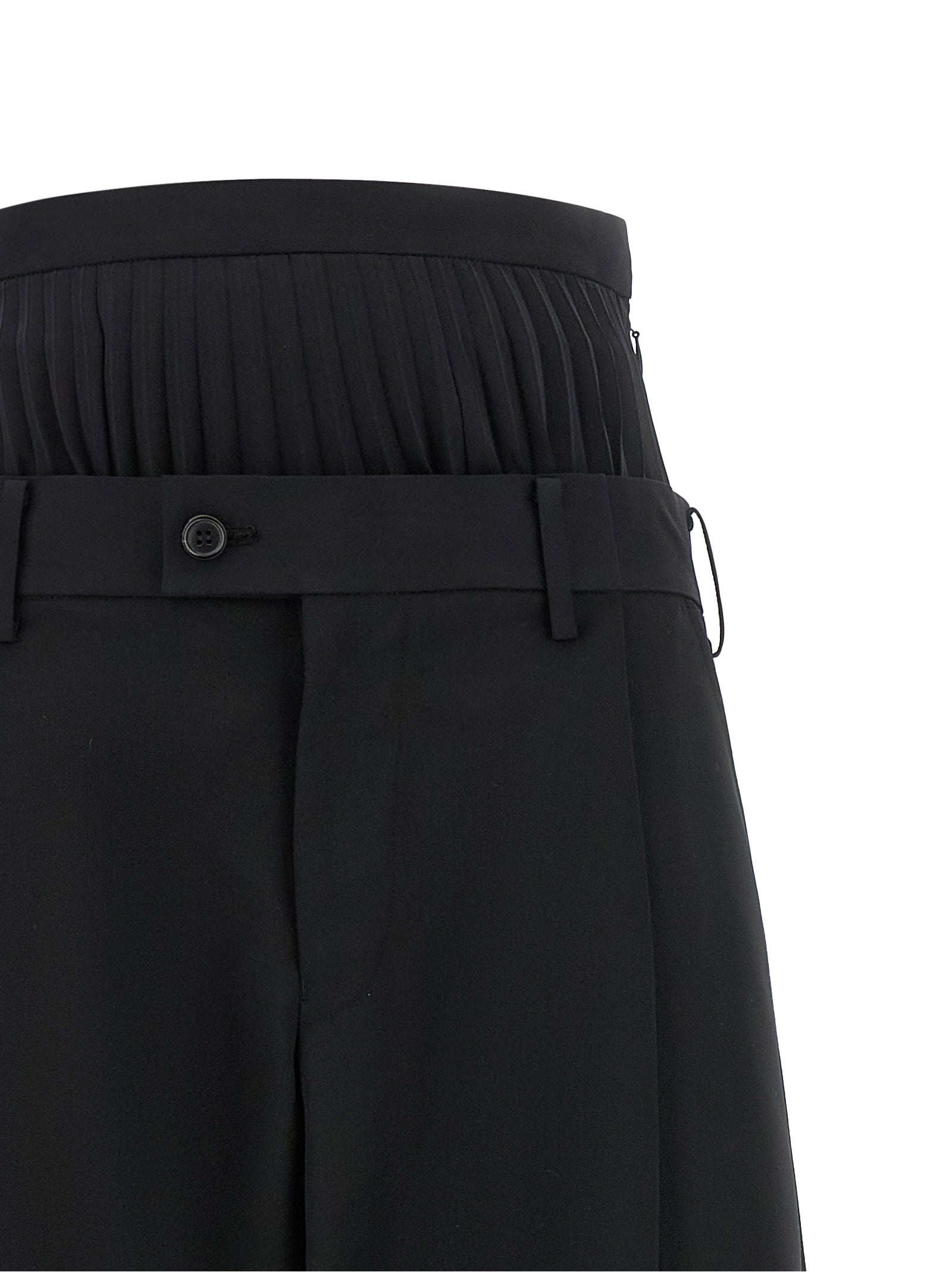 Junya Watanabe Schwarze Wollhose