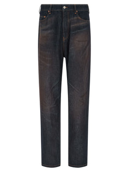 MM6 Maison Margiela Blaue Jeans aus Baumwolle im geraden Schnitt