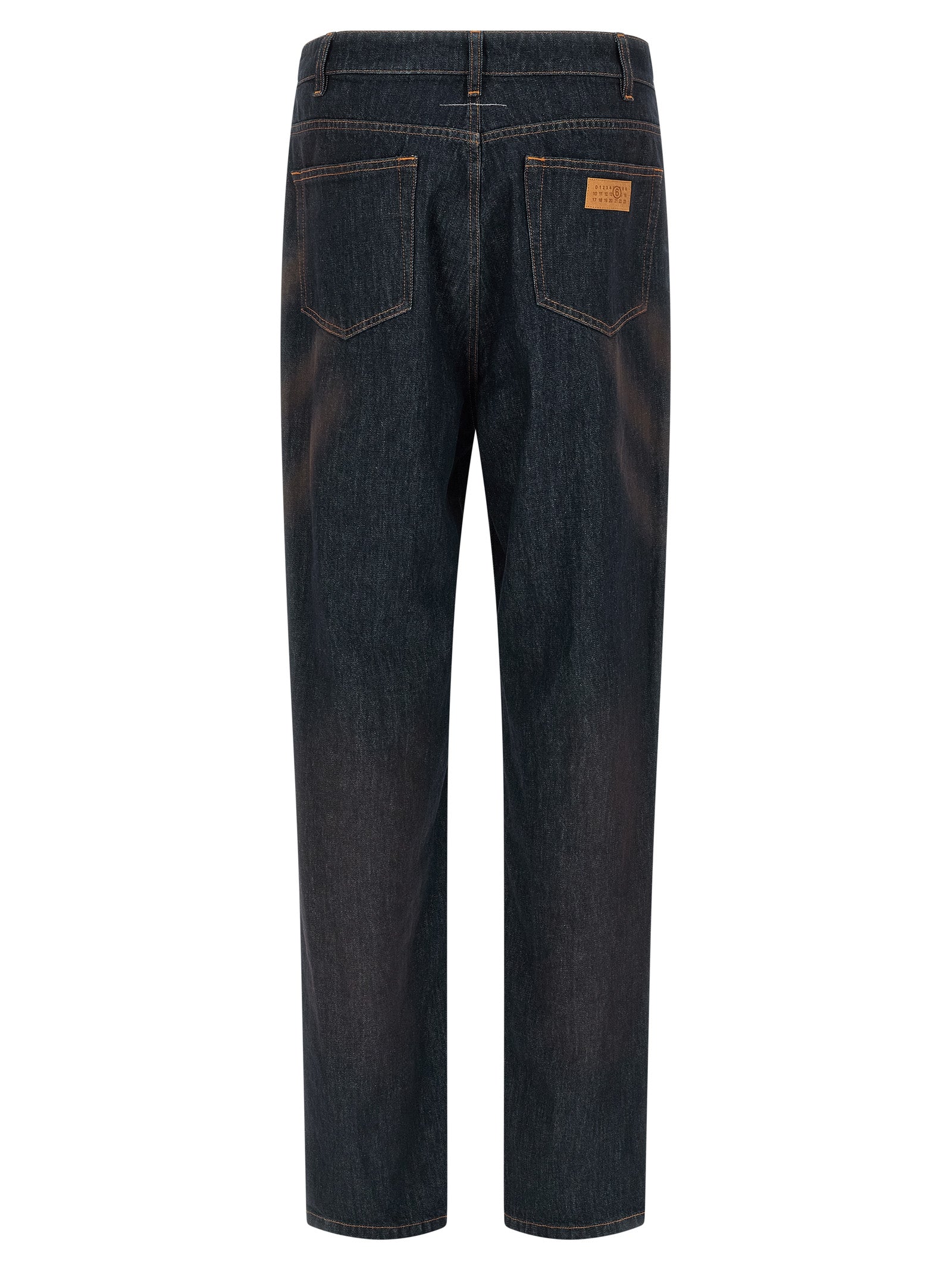 MM6 Maison Margiela Blaue Jeans aus Baumwolle im geraden Schnitt