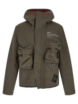 Undercover Grauer Nylon-Parka
