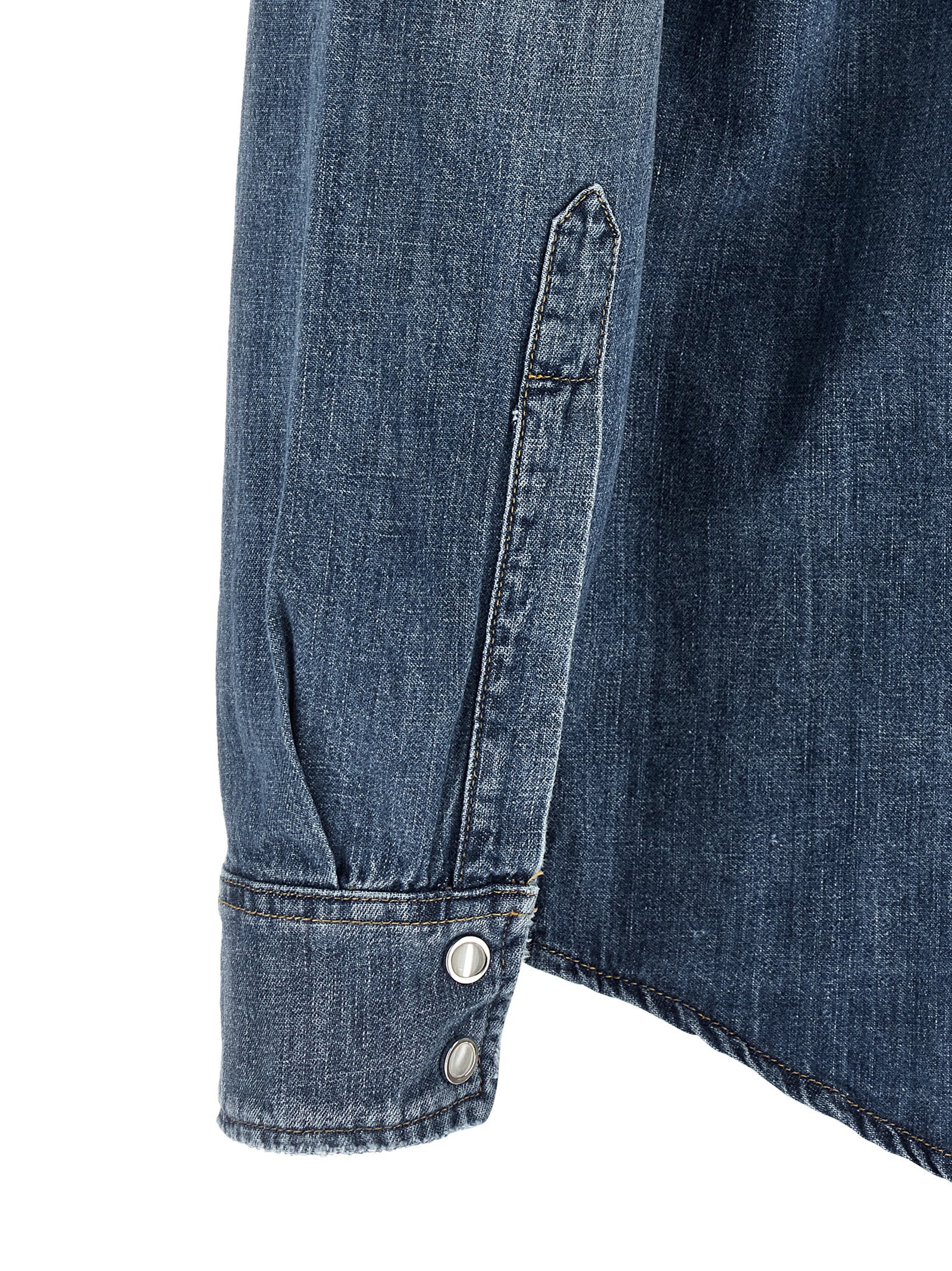 Department 5 Blaue Baumwollbluse