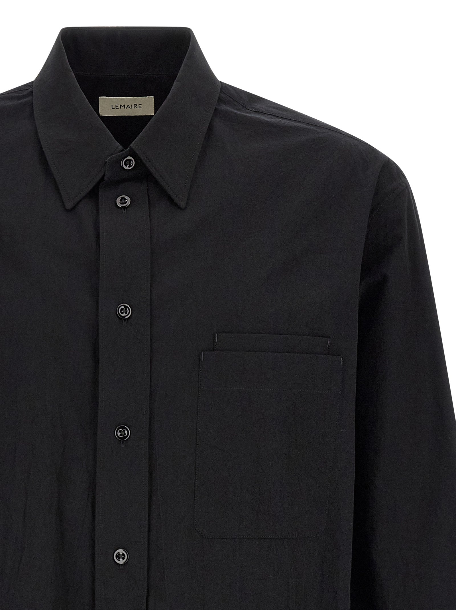 Lemaire Schwarze Baumwollbluse