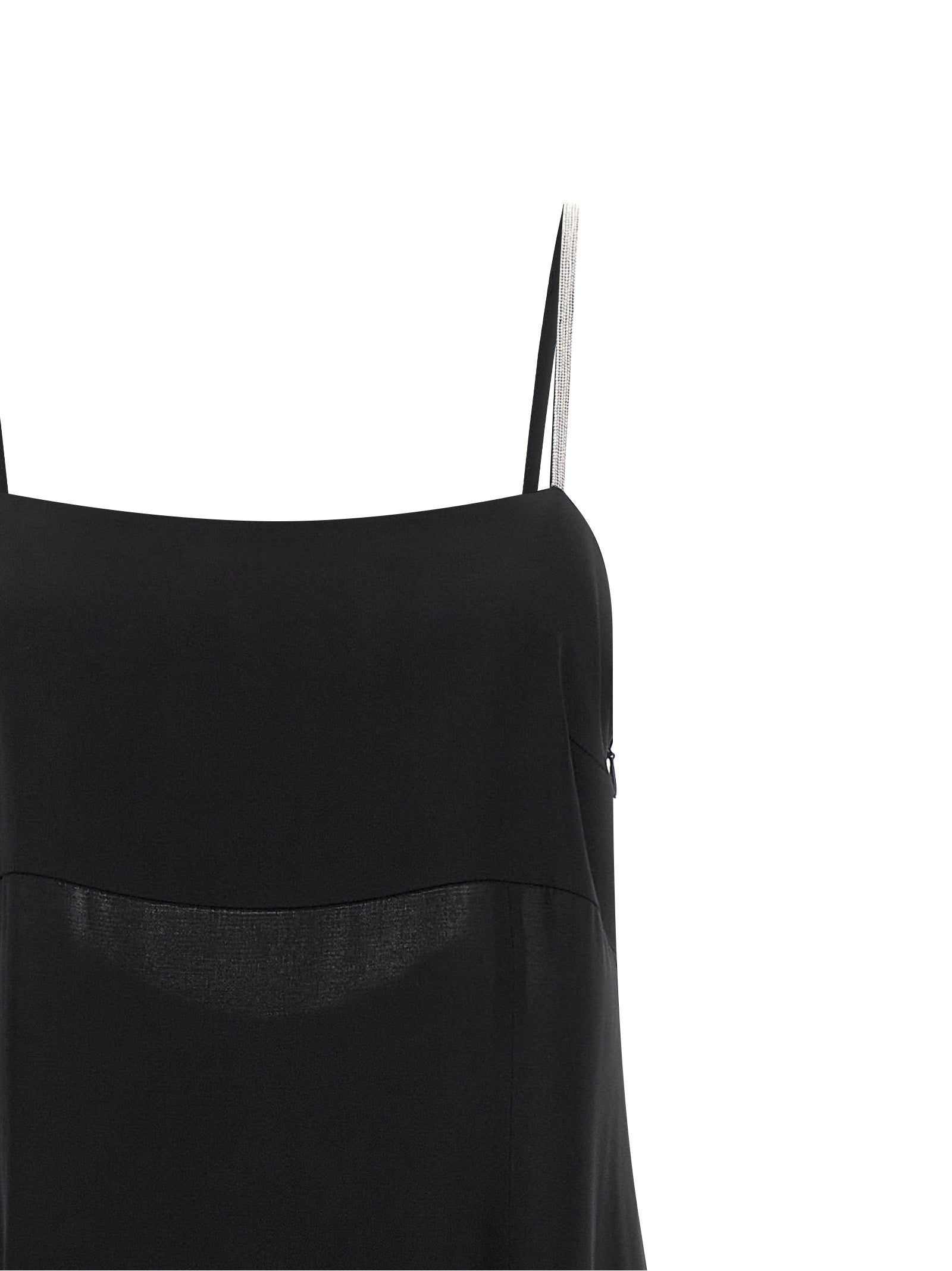 Peserico Schwarzes Viskose-Maxikleid