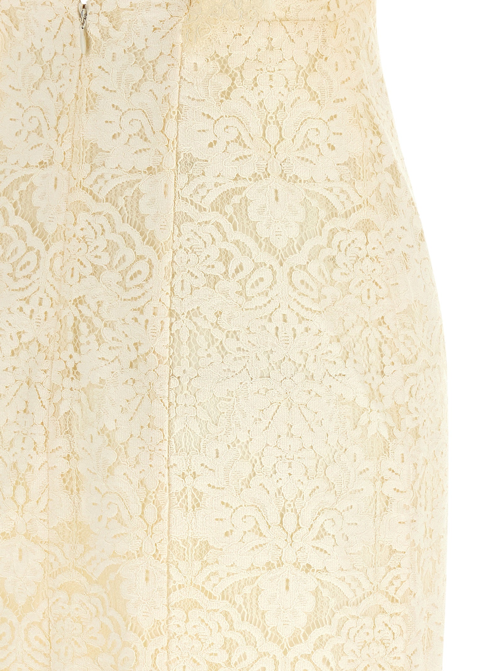 Twinset Weißes Baumwoll-Maxikleid