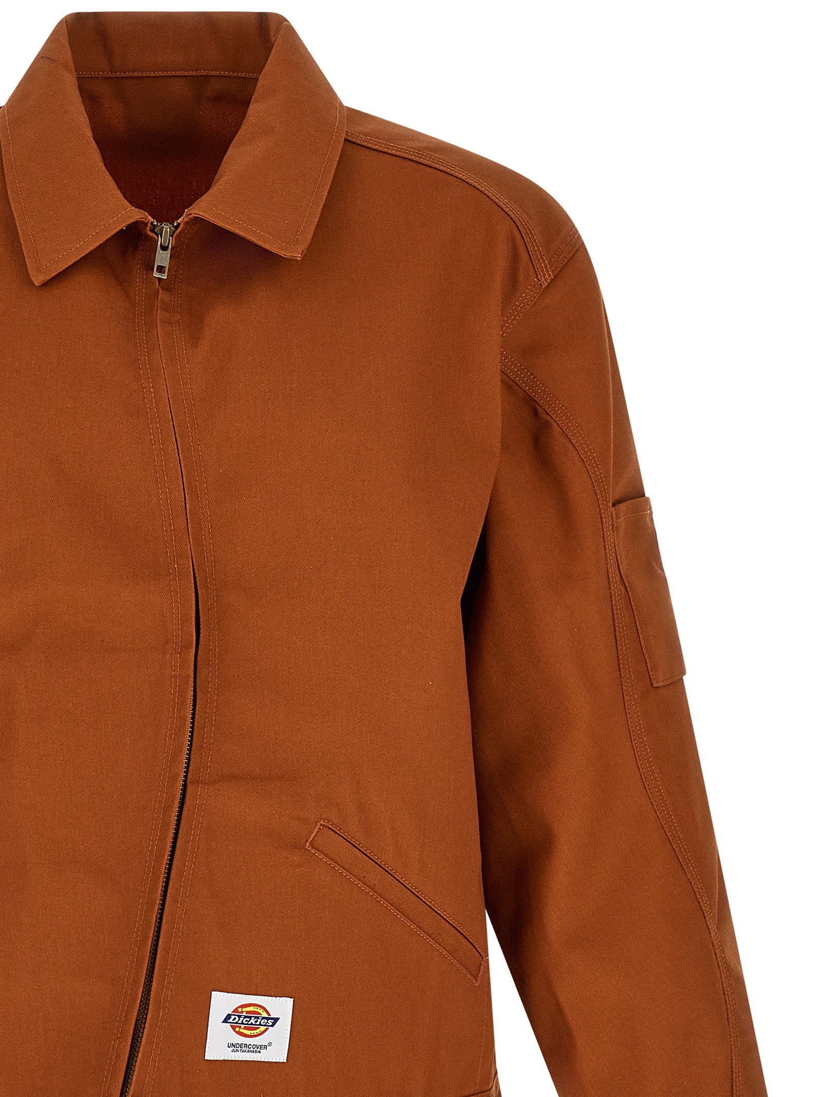 Undercover Braune Shell-Jacke aus Polyester
