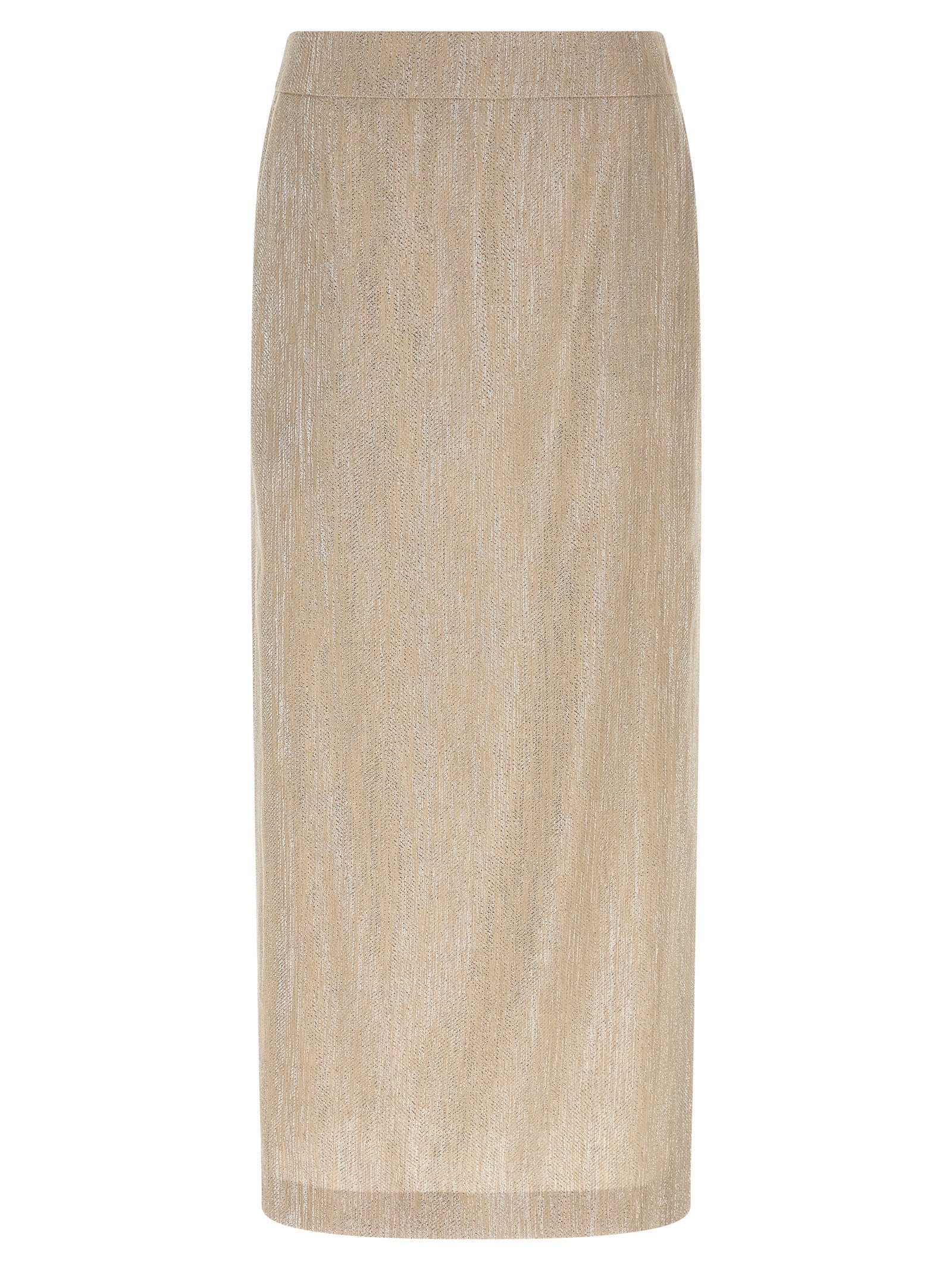 Peserico Beige Viskose Midirock