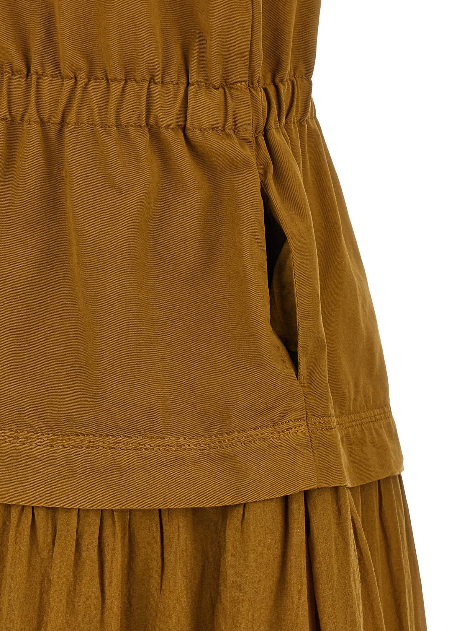 PINKO Braunes Baumwoll-Maxikleid