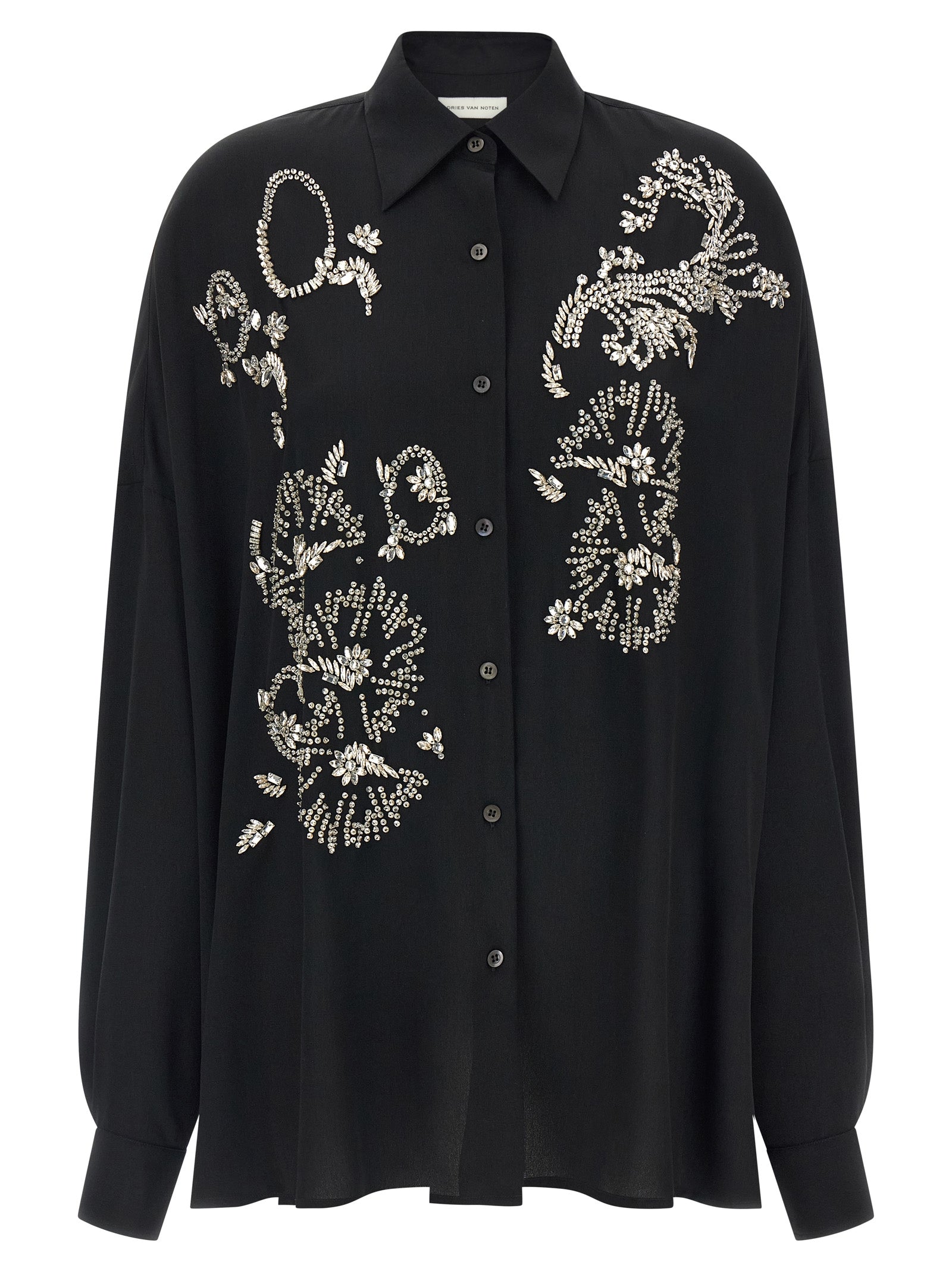 Dries Van Noten Schwarze Bluse aus Polyester