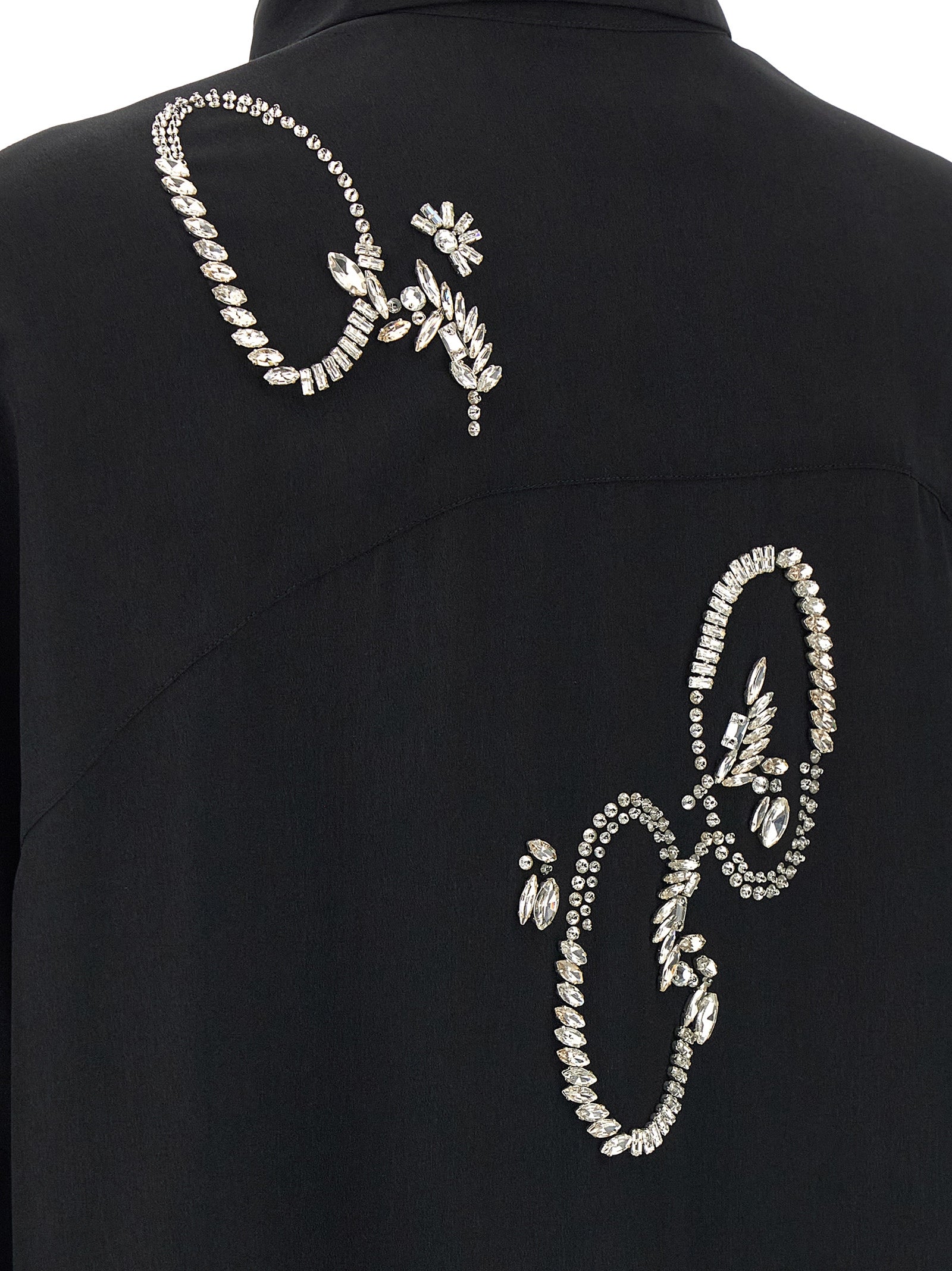 Dries Van Noten Schwarze Bluse aus Polyester