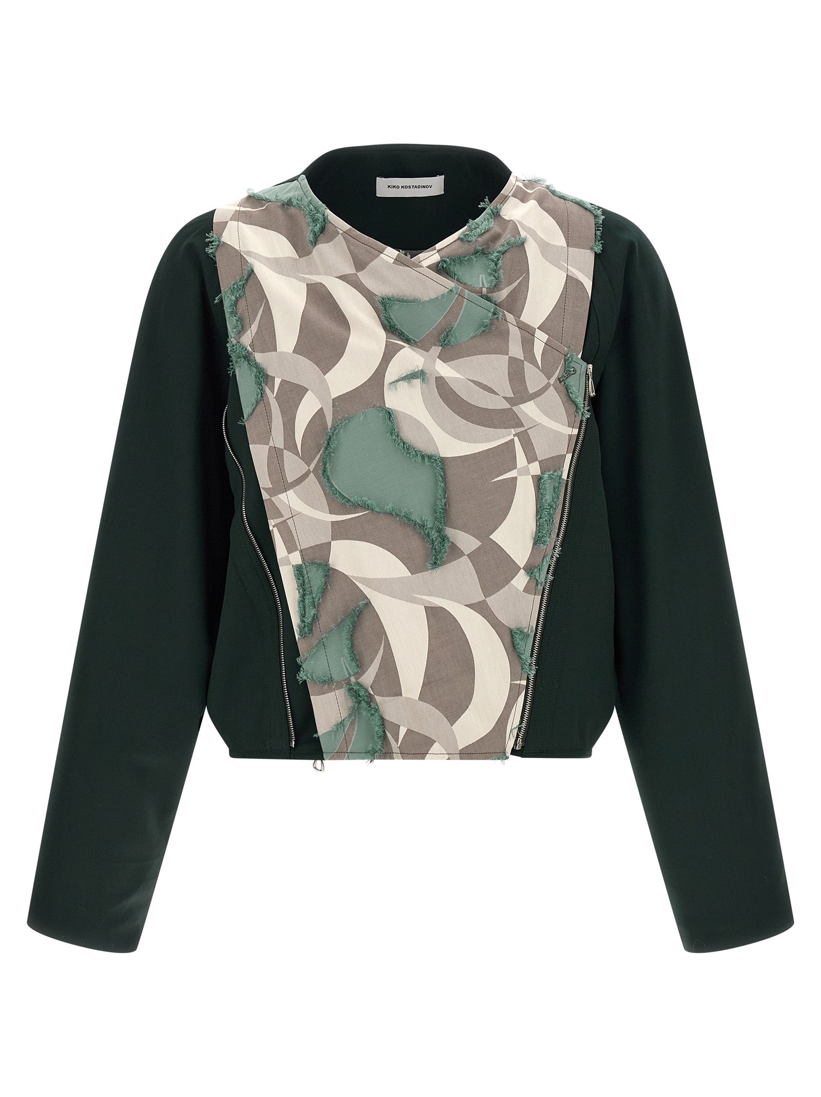 Kiko Kostadinov Mehrfarbige Jacke aus reiner Schurwolle
