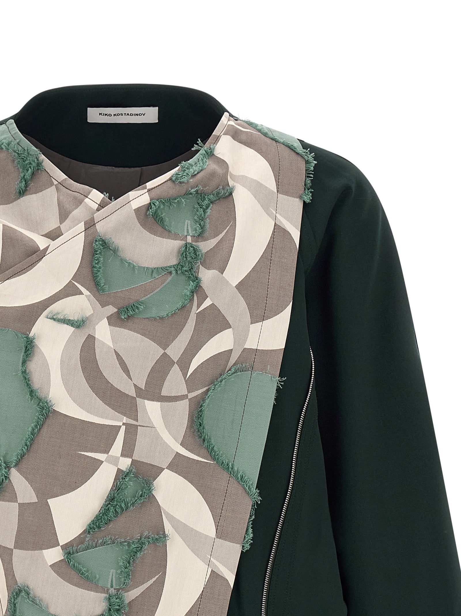 Kiko Kostadinov Mehrfarbige Jacke aus reiner Schurwolle
