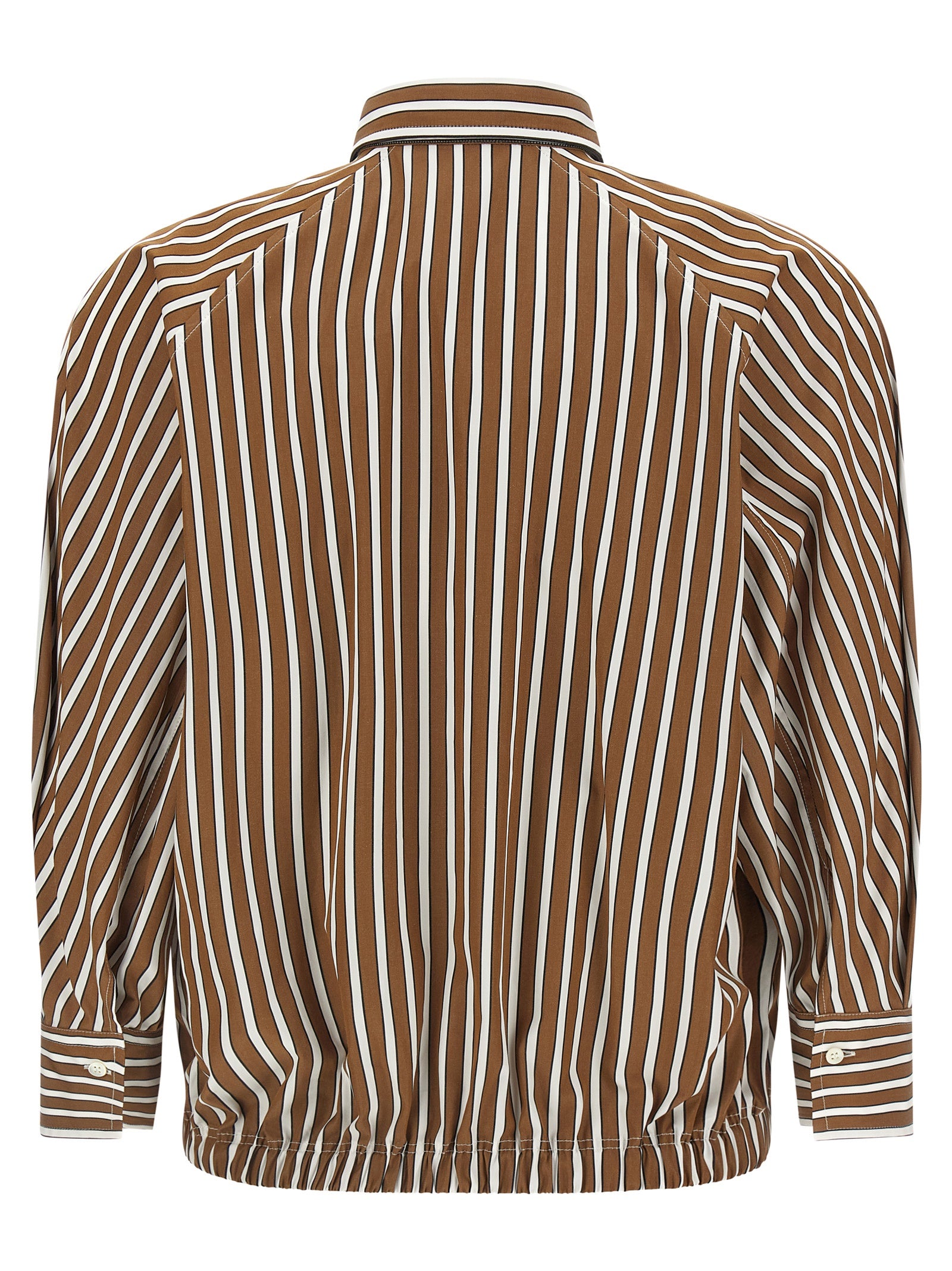 Brunello Cucinelli Braune Baumwollbluse