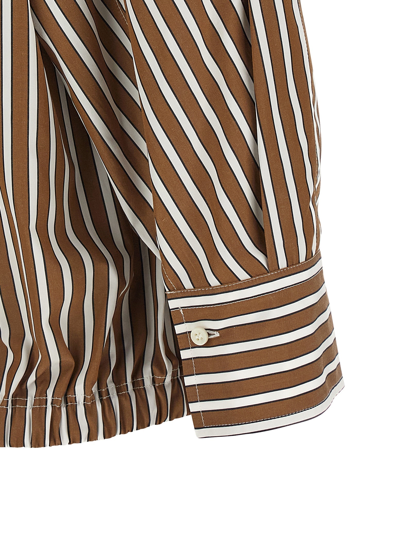 Brunello Cucinelli Braune Baumwollbluse