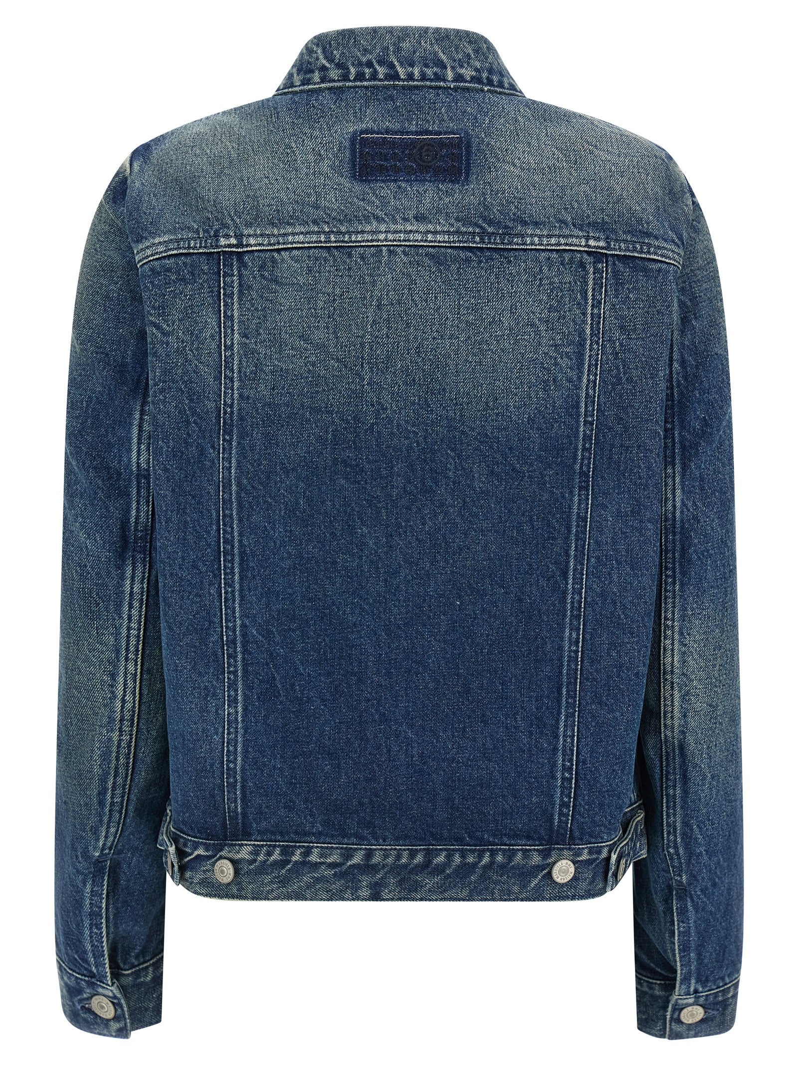 MM6 Maison Margiela Blaue Jeansjacke aus Baumwolle