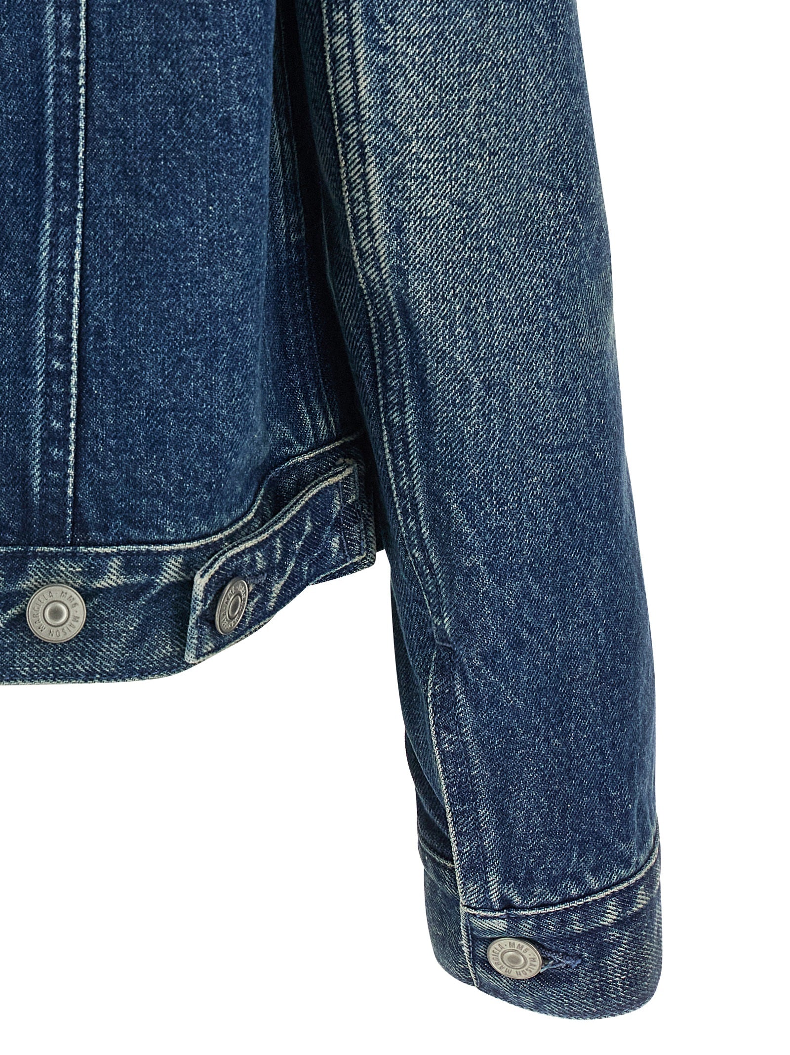 MM6 Maison Margiela Blaue Jeansjacke aus Baumwolle