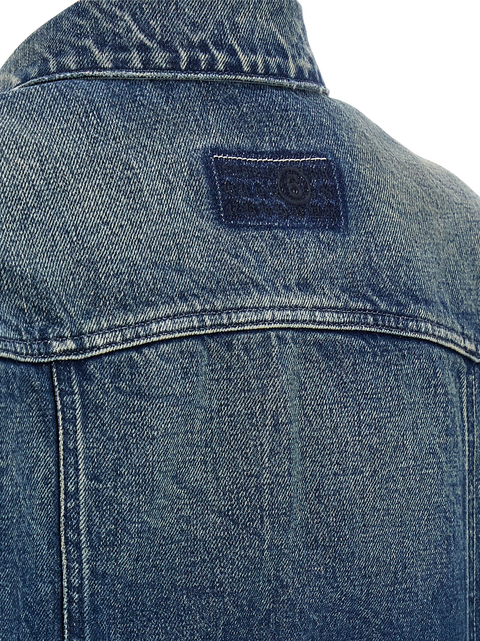 MM6 Maison Margiela Blaue Jeansjacke aus Baumwolle