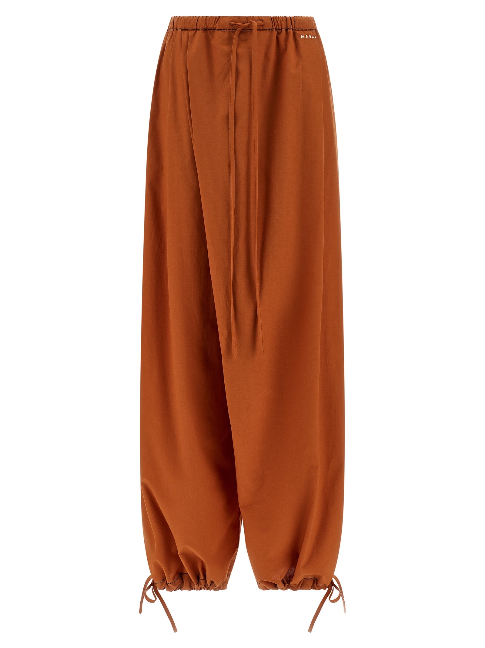 Marni Orange Baumwollhose für die Freizeit