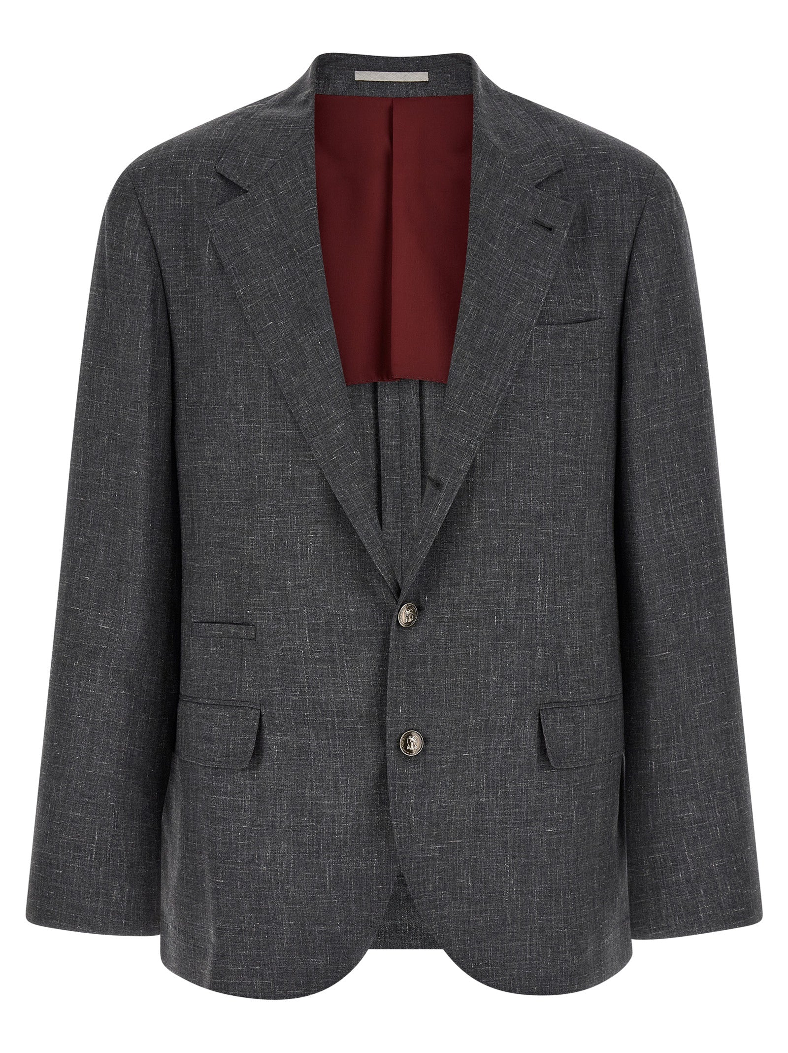 Brunello Cucinelli Grauer Wollblazer