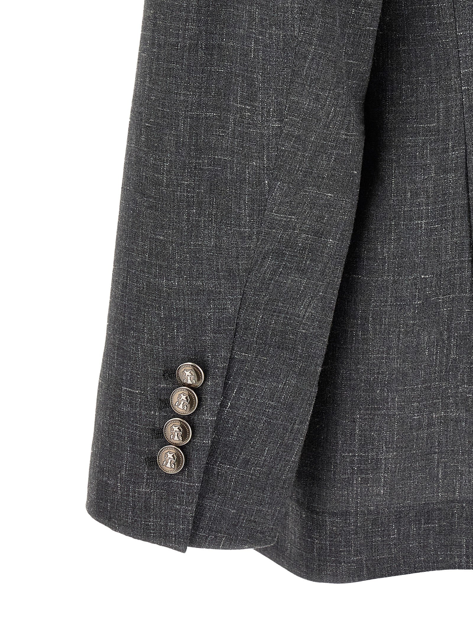 Brunello Cucinelli Grauer Wollblazer