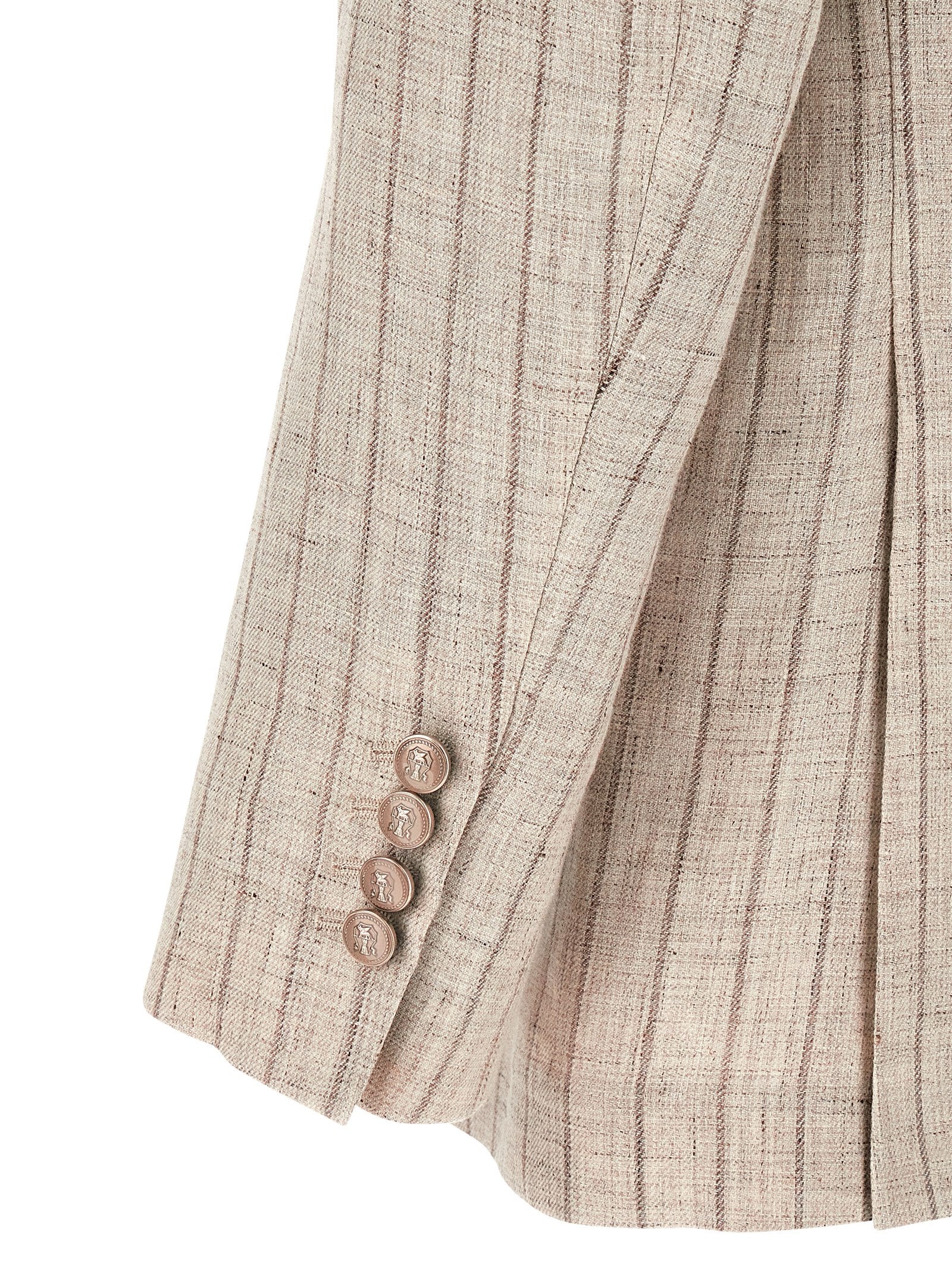 Brunello Cucinelli Grauer Leinenblazer