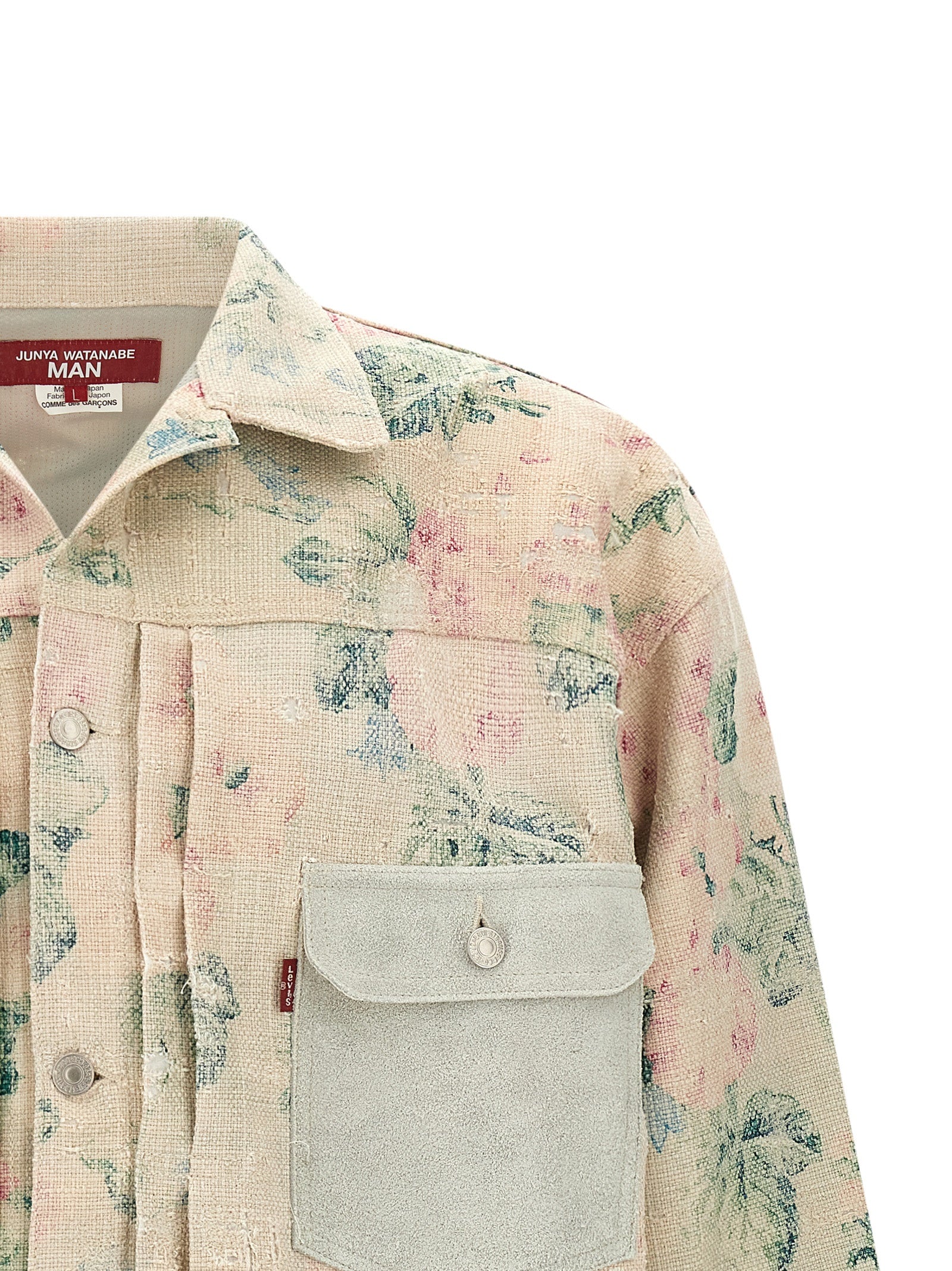 Junya Watanabe Mehrfarbige Jeansjacke aus Rayon