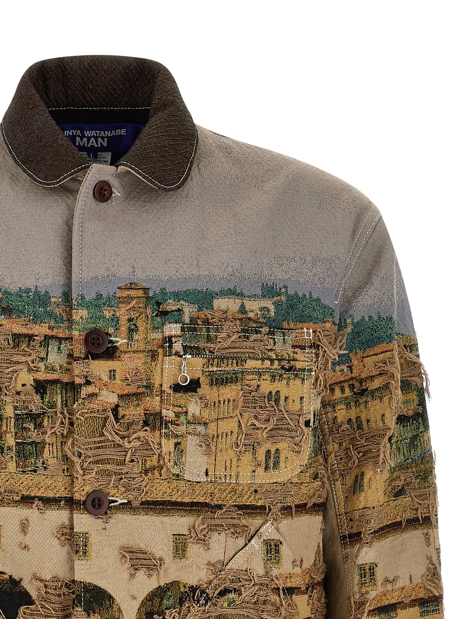 Junya Watanabe Mehrfarbige Polyesterjacke