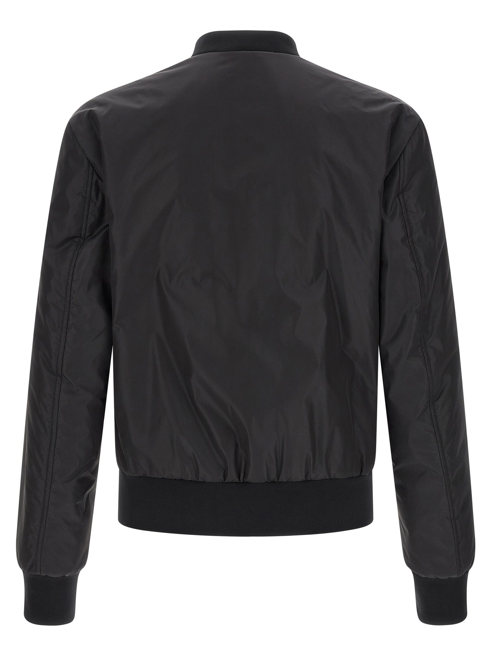 Dolce & Gabbana Schwarzer Bomber aus Polyamid