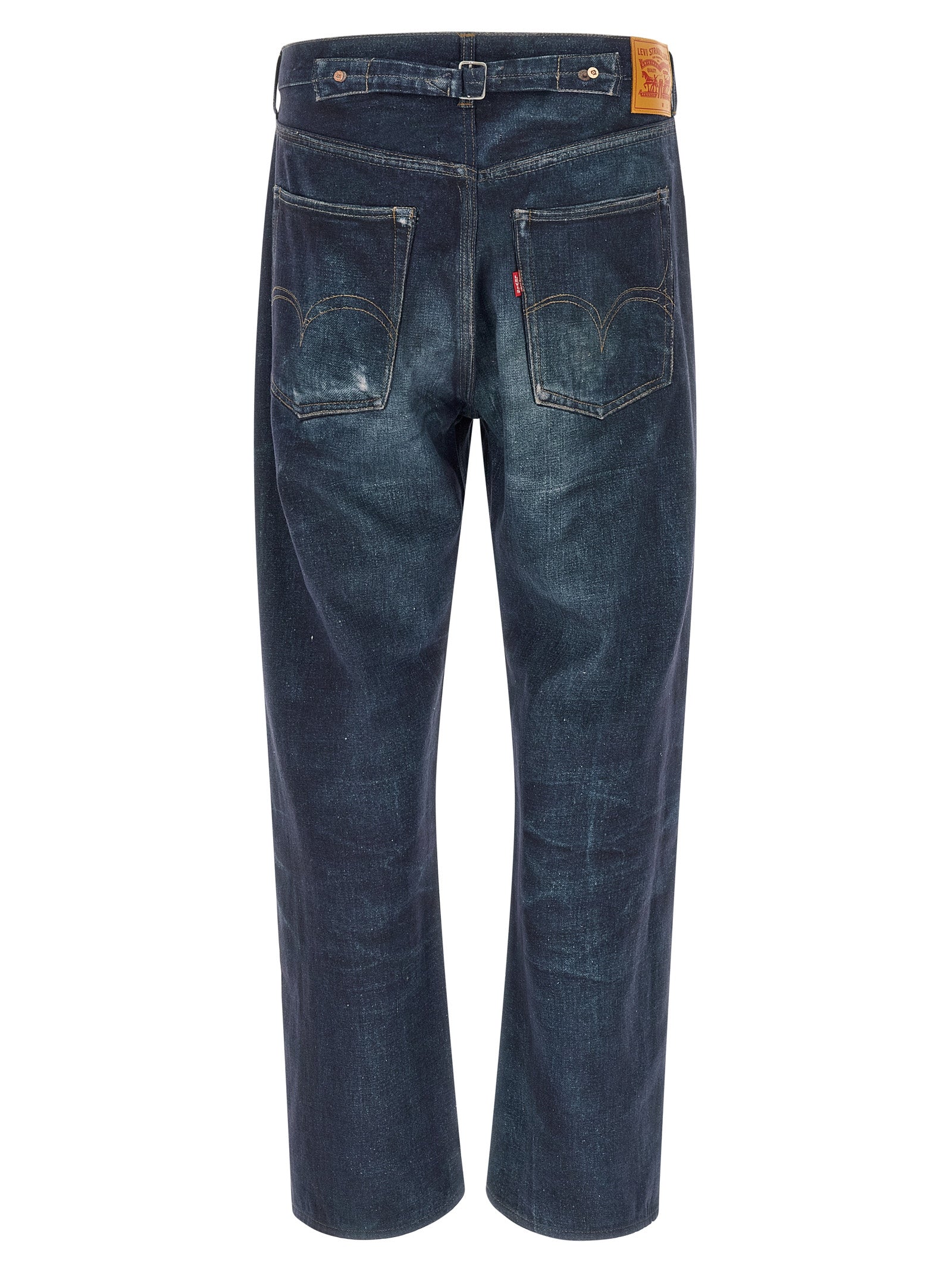 Junya Watanabe Blaue Leinen-Jeans Denim
