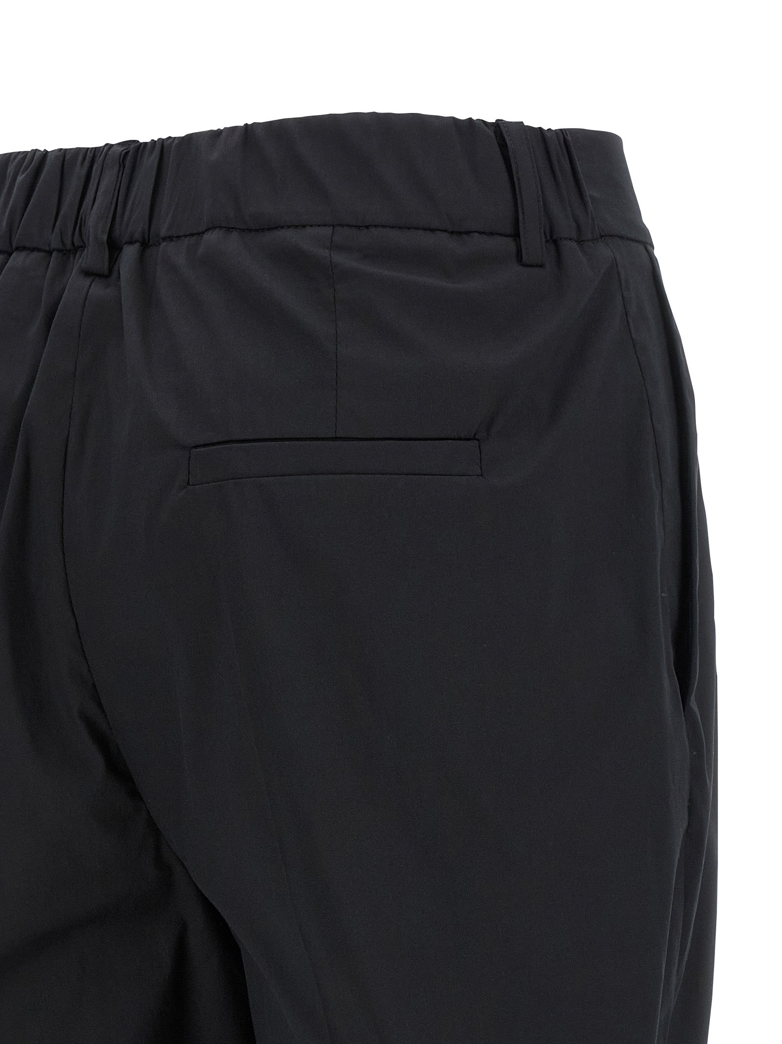 Kiton Schwarze Baumwoll-Freizeithose
