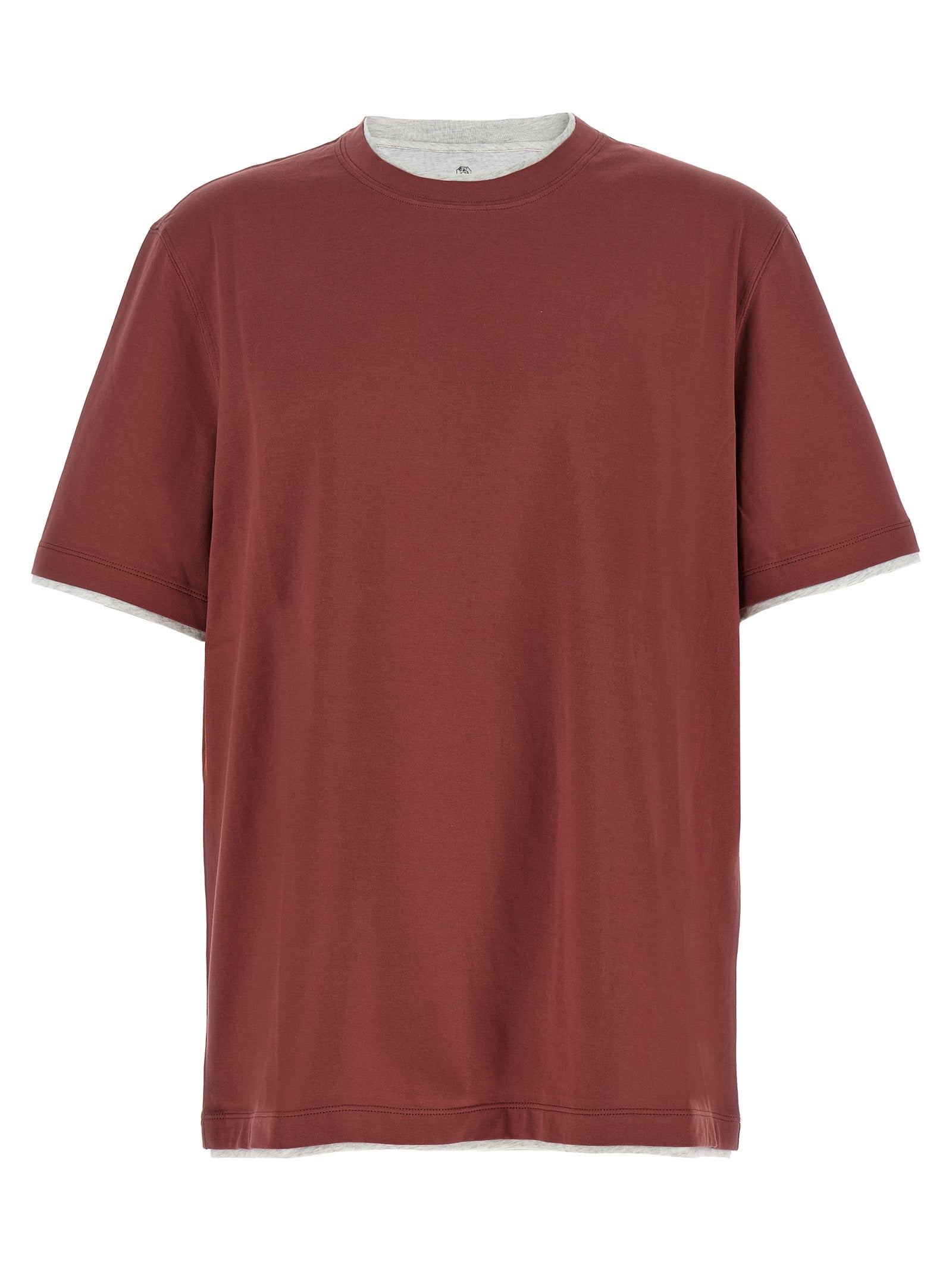 Brunello Cucinelli Mehrfarbiges Baumwoll-T-Shirt