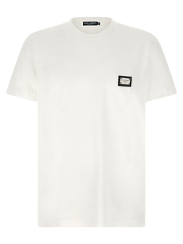 Dolce & Gabbana Weißes Baumwoll-T-Shirt