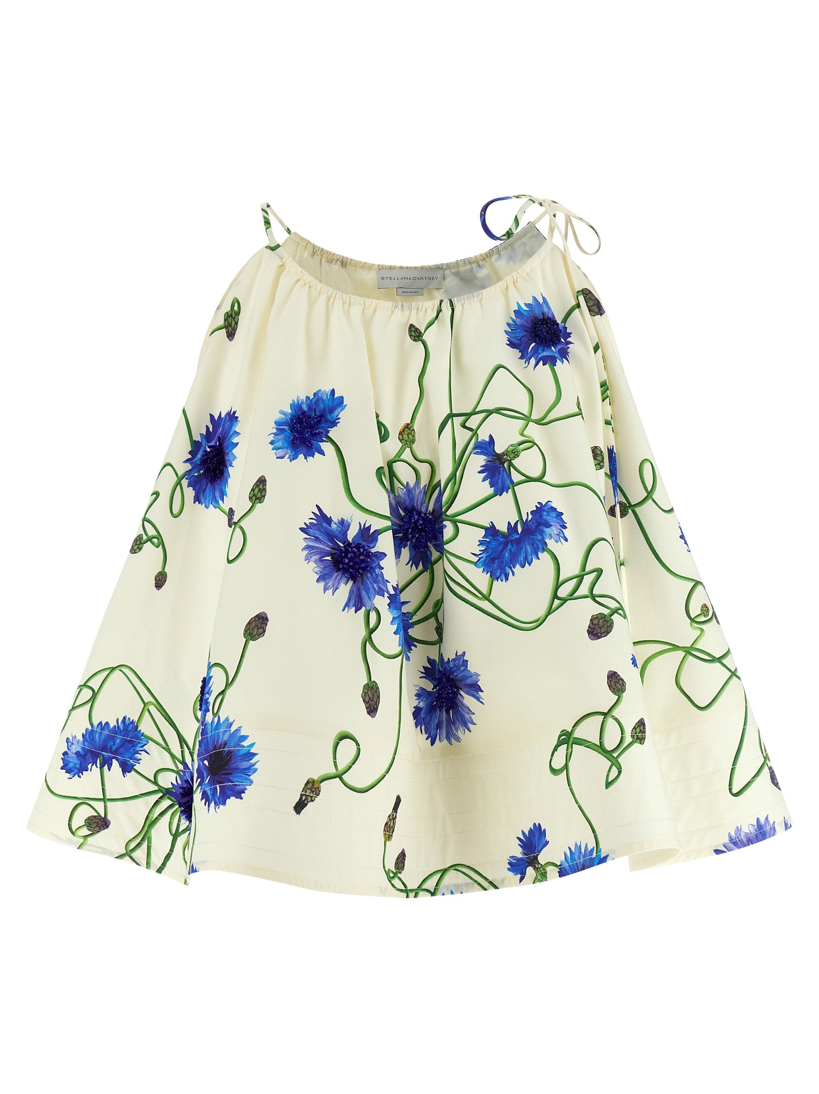 Stella McCartney Blaue Baumwollbluse