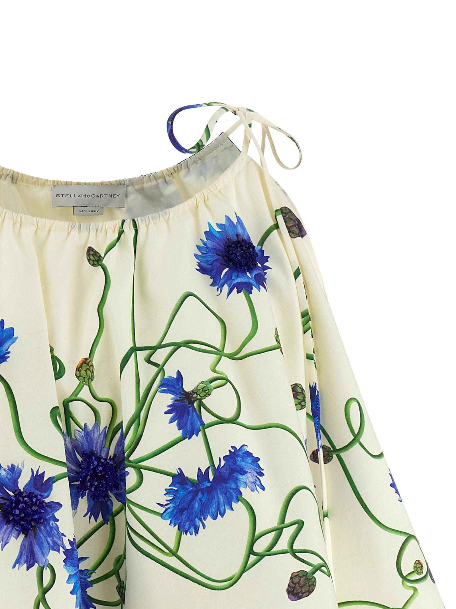 Stella McCartney Blaue Baumwollbluse