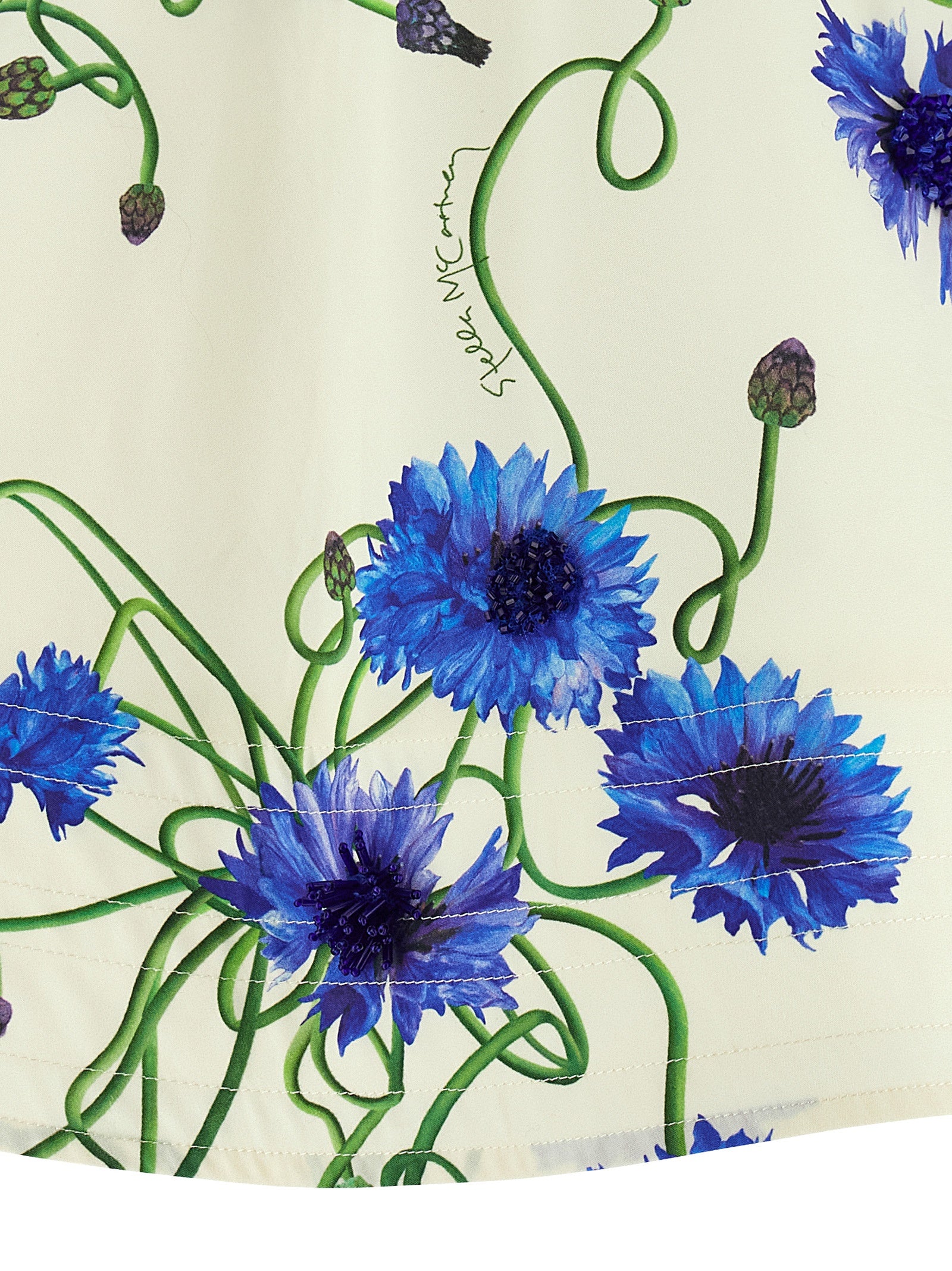 Stella McCartney Blaue Baumwollbluse