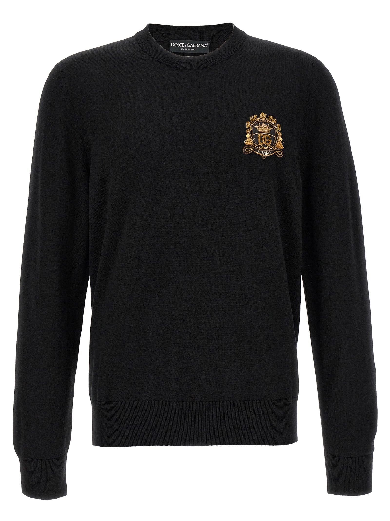 Dolce & Gabbana Schwarzer Cardigan aus Schurwolle