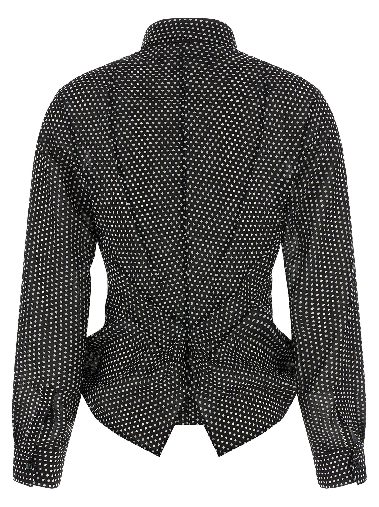 Junya Watanabe Grüne Polyester-Bluse