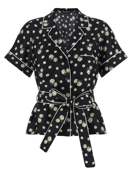 Dolce & Gabbana Schwarze Seidenbluse