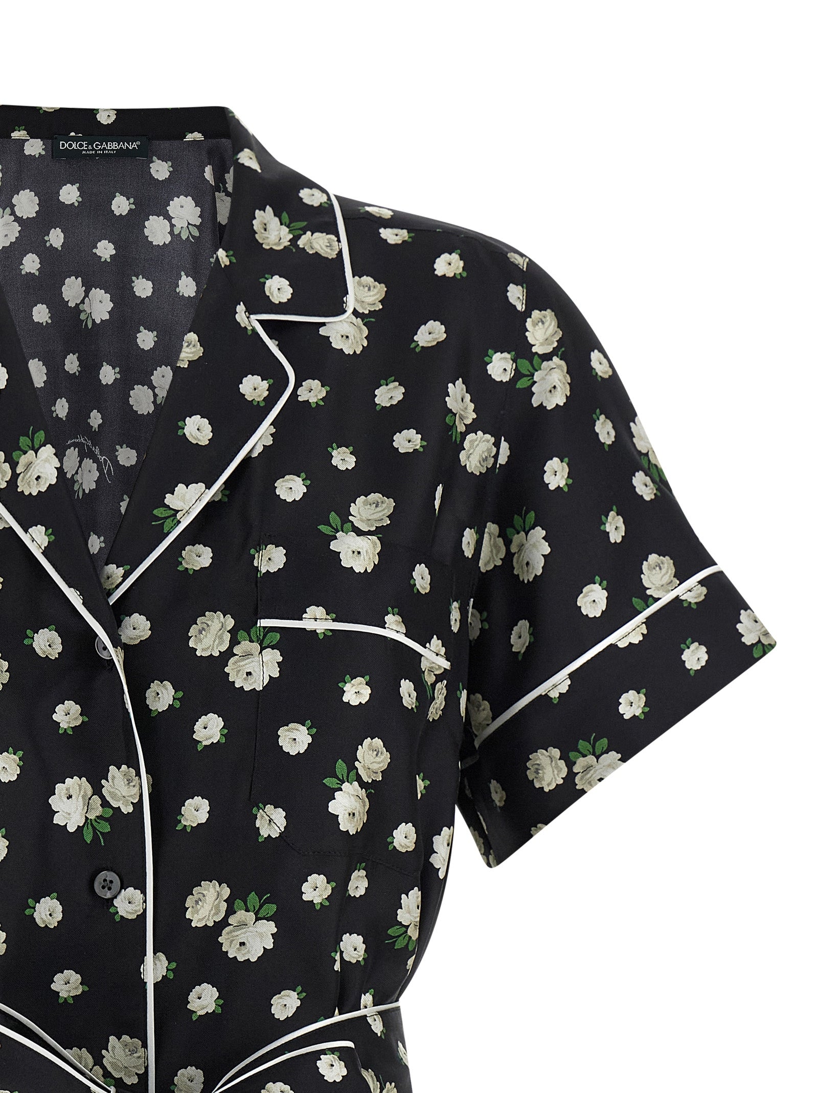 Dolce & Gabbana Schwarze Seidenbluse