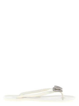 MACH & MACH Weiße PVC-Slipper