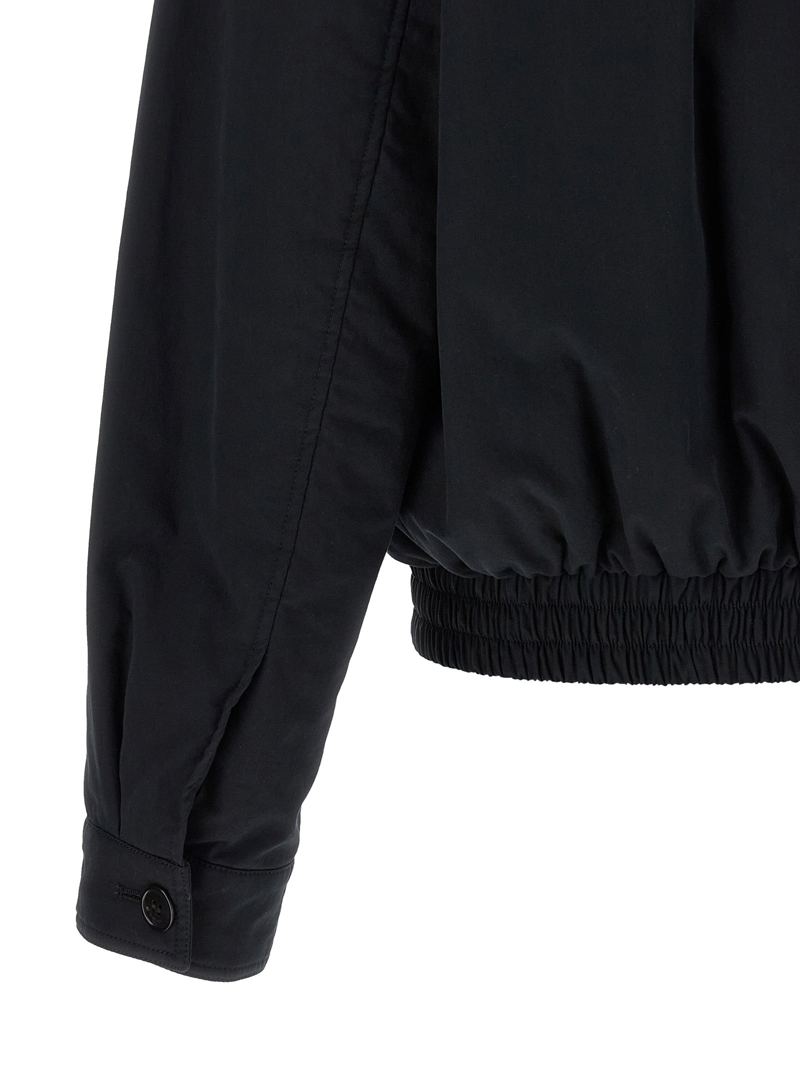 Saint Laurent Schwarze Baumwoll-Shell-Jacke